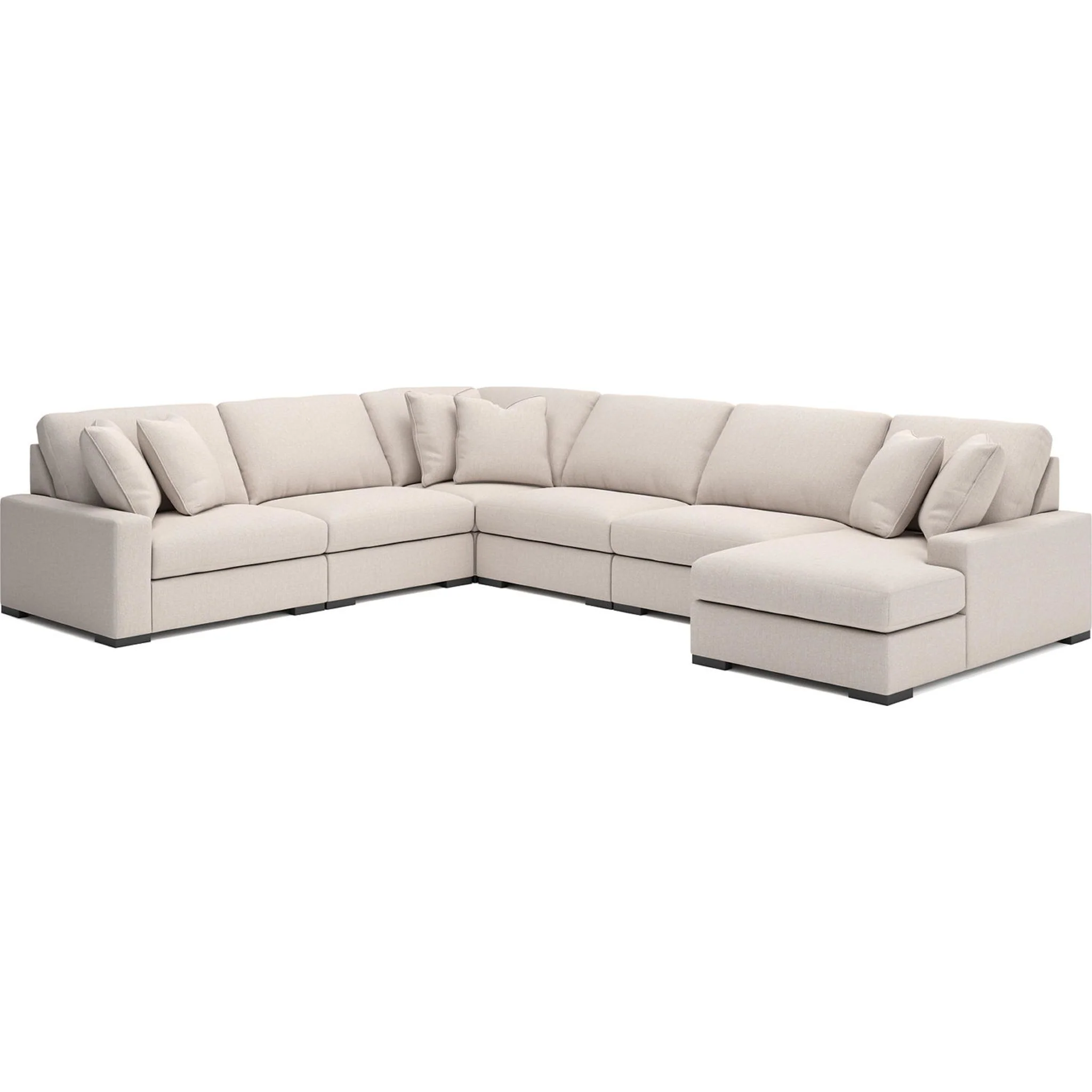 Calden-Exclusive 6 Piece Modular Sectional with Chaise - Image 31