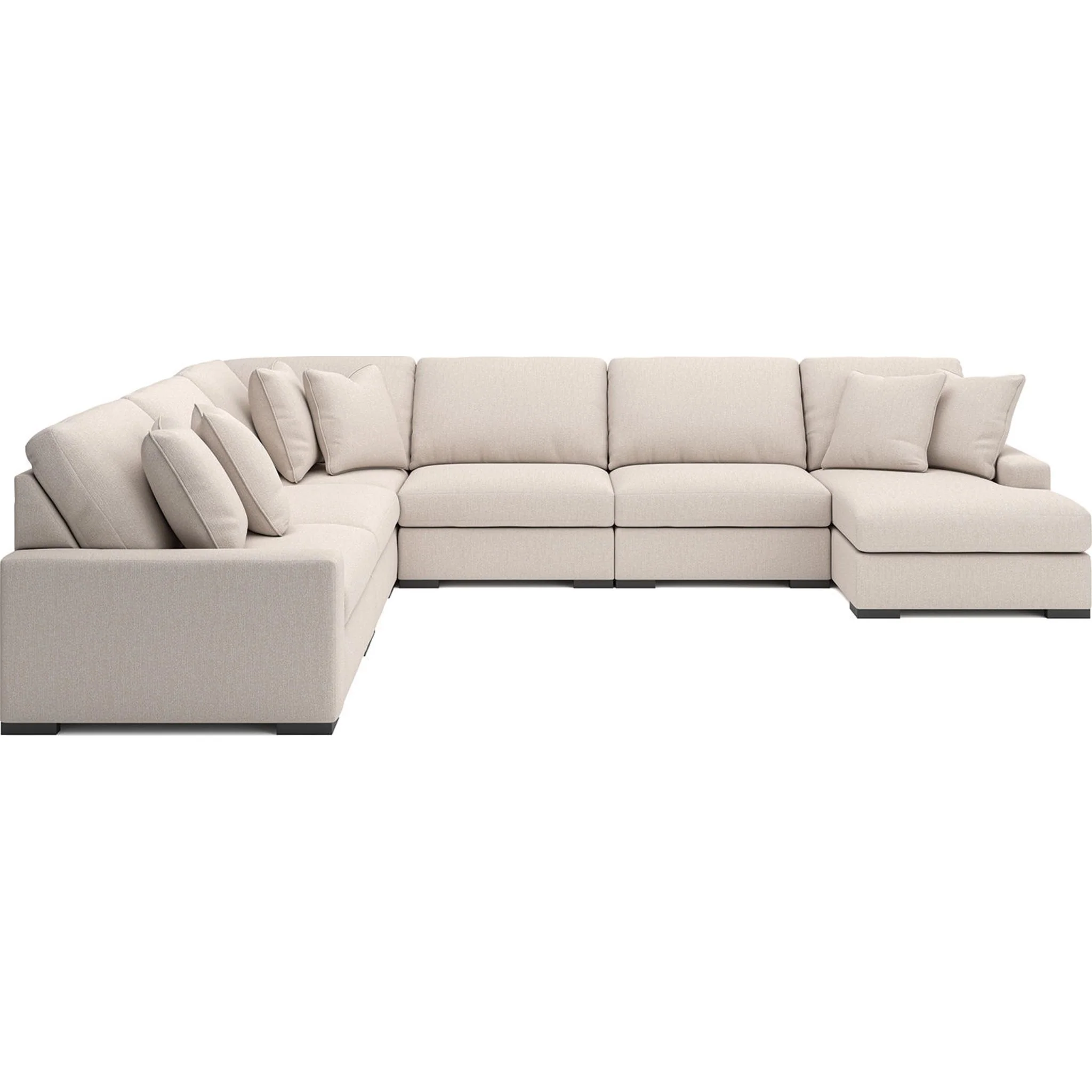 Calden-Exclusive 6 Piece Modular Sectional with Chaise - Image 35