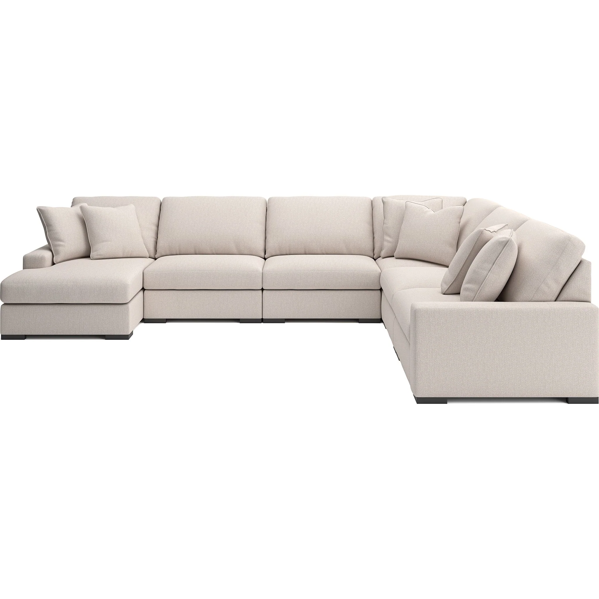 Calden-Exclusive 6 Piece Modular Sectional with Chaise - Image 39