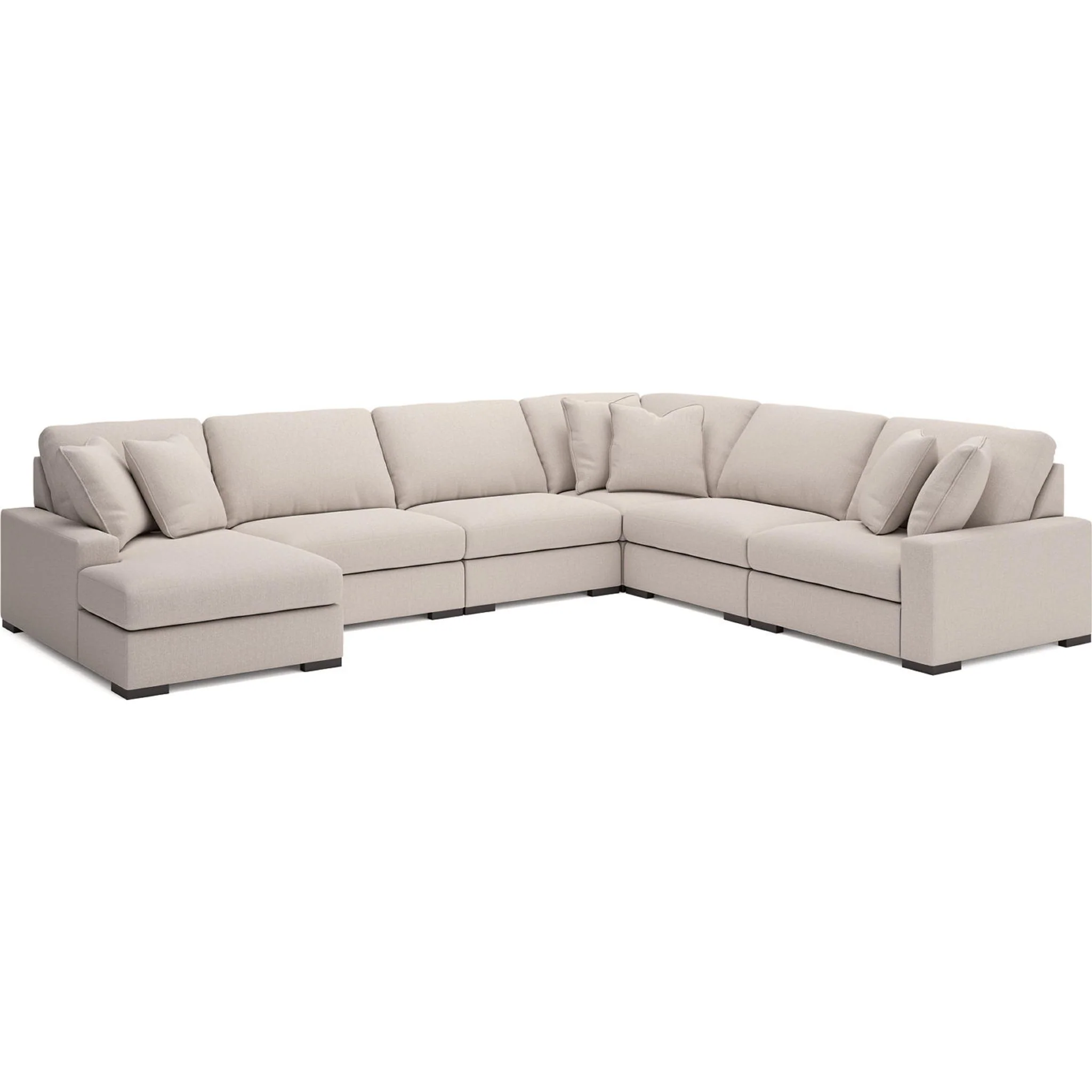 Calden-Exclusive 6 Piece Modular Sectional with Chaise - Image 62