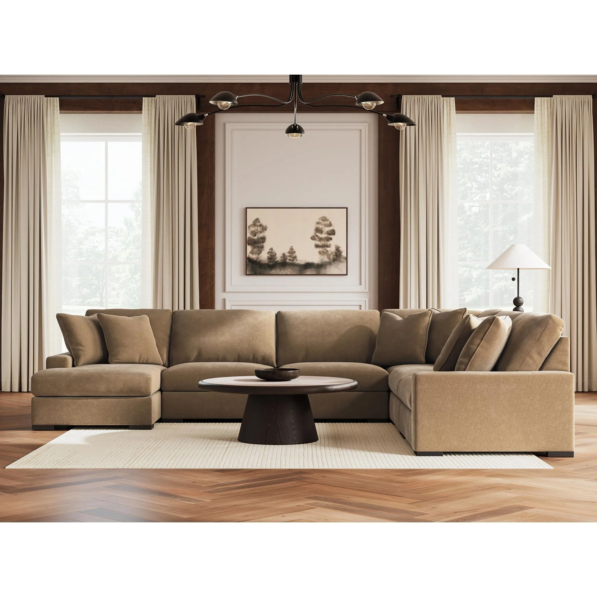 Calden-Exclusive 6 Piece Modular Sectional with Chaise - Image 71