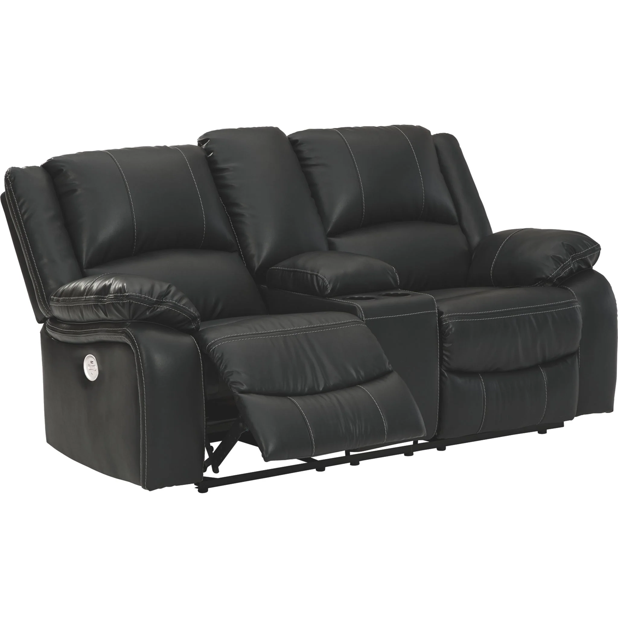 Calderwell Reclining Power Loveseat with Console - Image 3