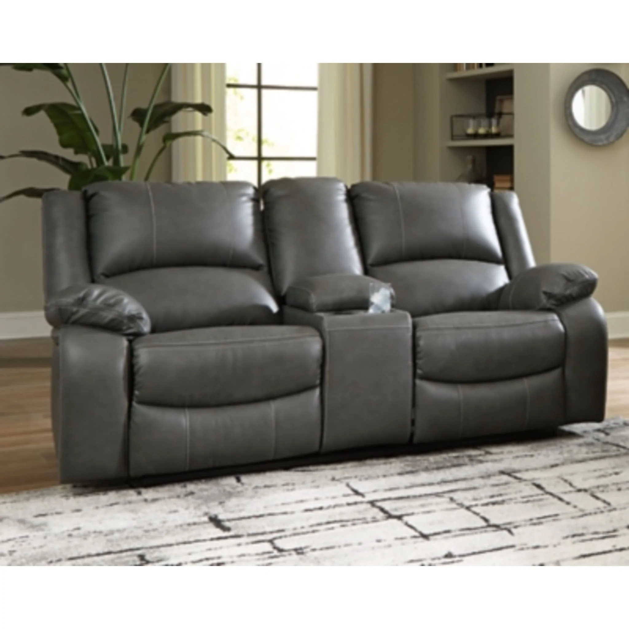 Calderwell Reclining Power Loveseat with Console - Image 6