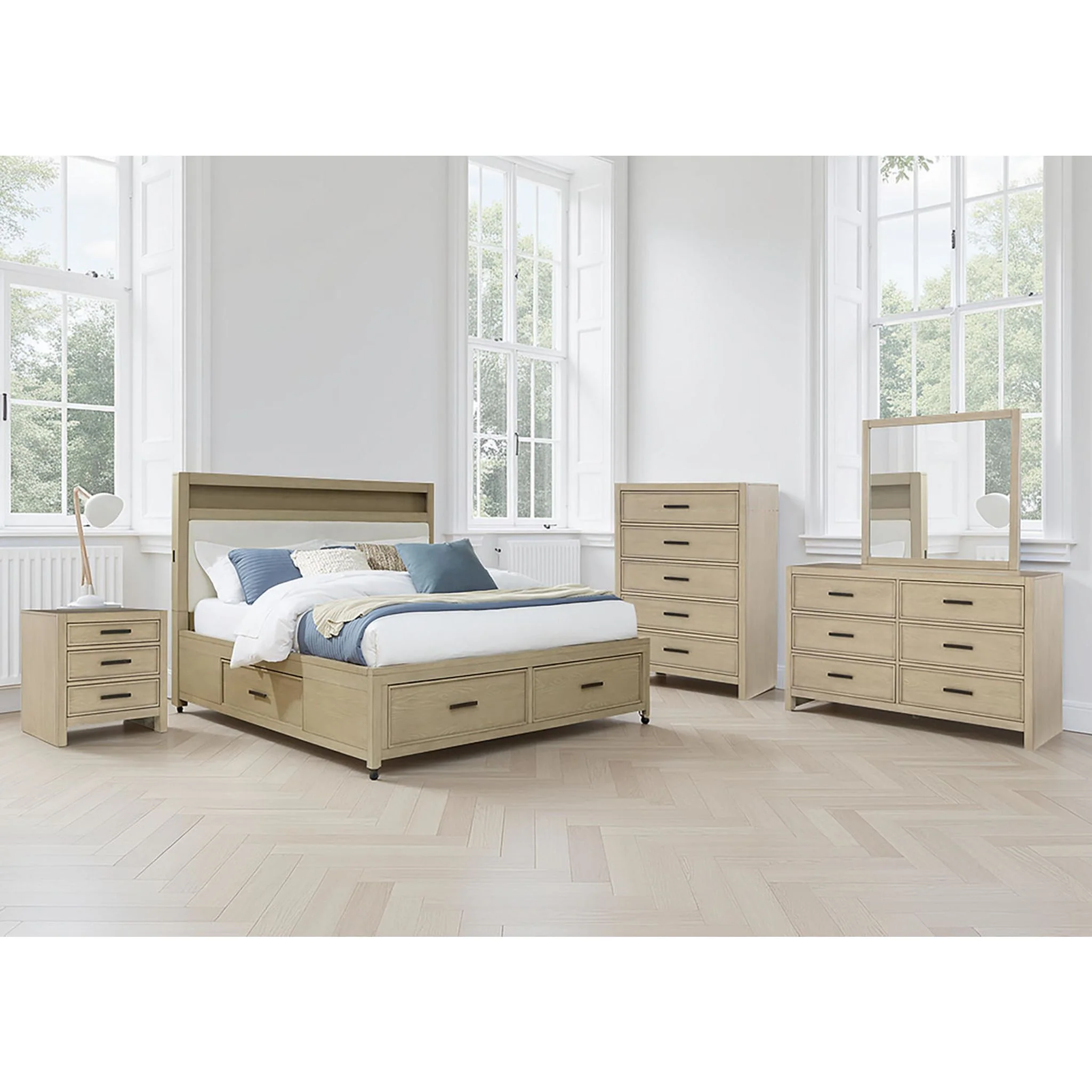 Calmoro-Exclusive Bookcase Storage Bed - Image 2