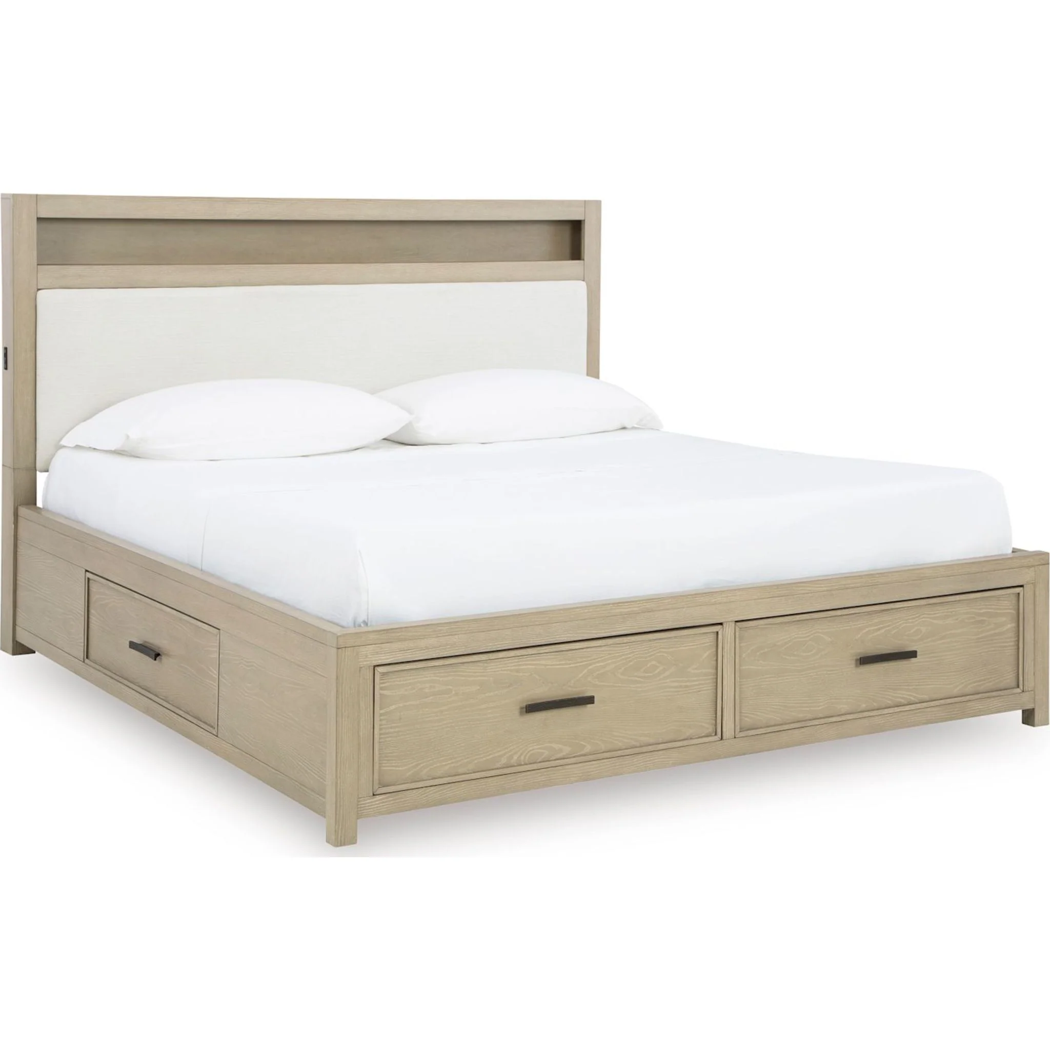 Calmoro-Exclusive Bookcase Storage Bed - Image 22