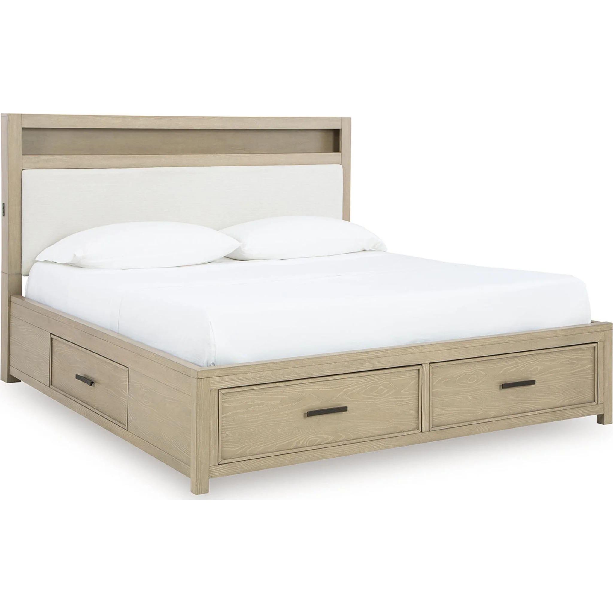 Calmoro-Exclusive Bookcase Storage Bed - Image 25