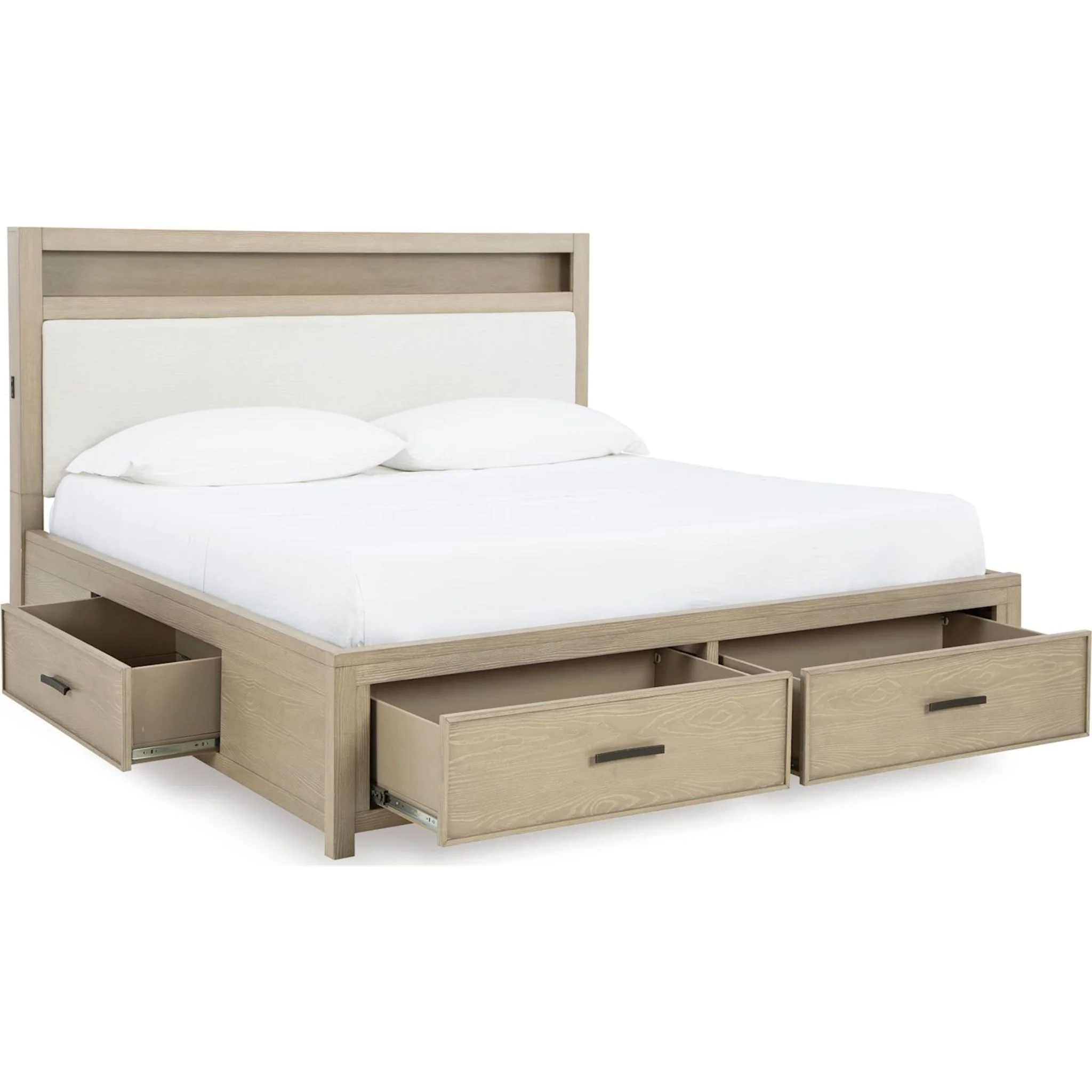 Calmoro-Exclusive Bookcase Storage Bed - Image 26
