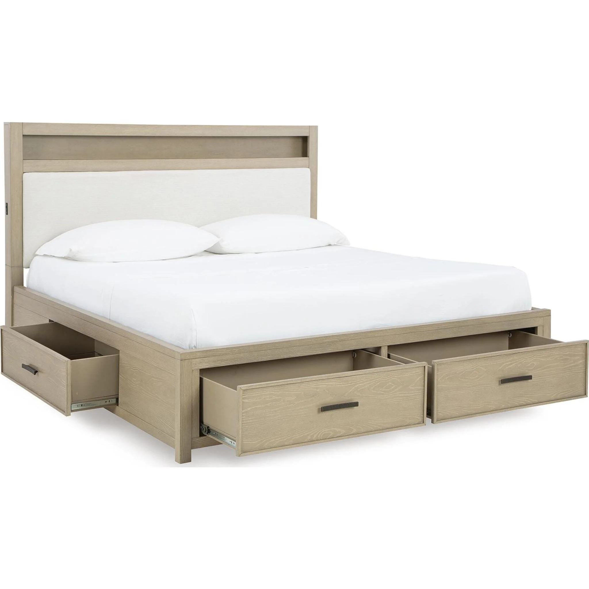 Calmoro-Exclusive Bookcase Storage Bed - Image 38