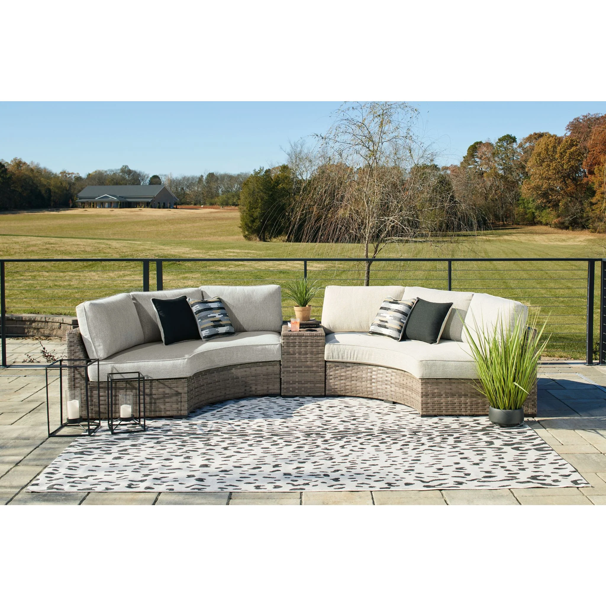 Calworth 3 Piece Outdoor Sectional - Image 2