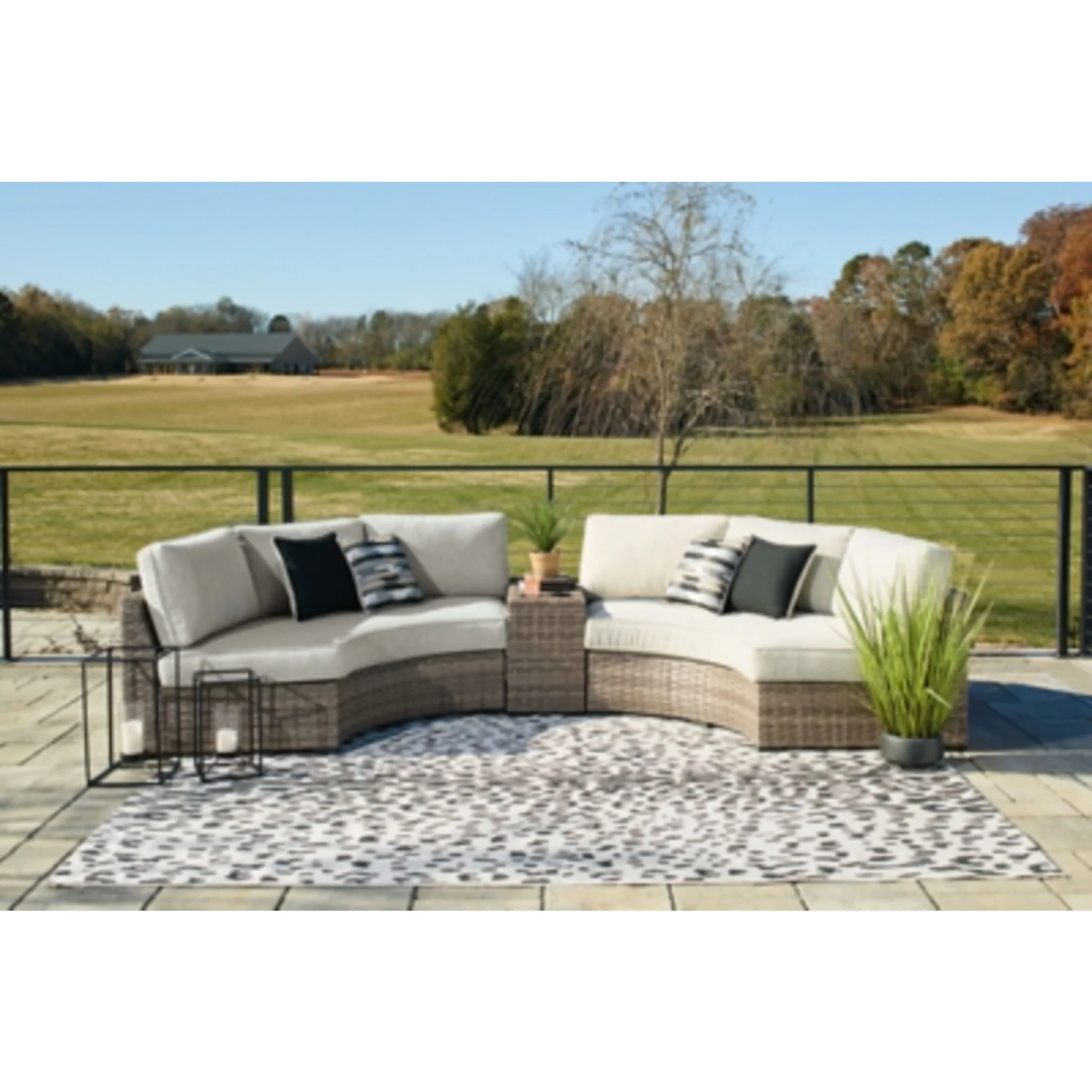 Calworth 3 Piece Outdoor Sectional - Image 8