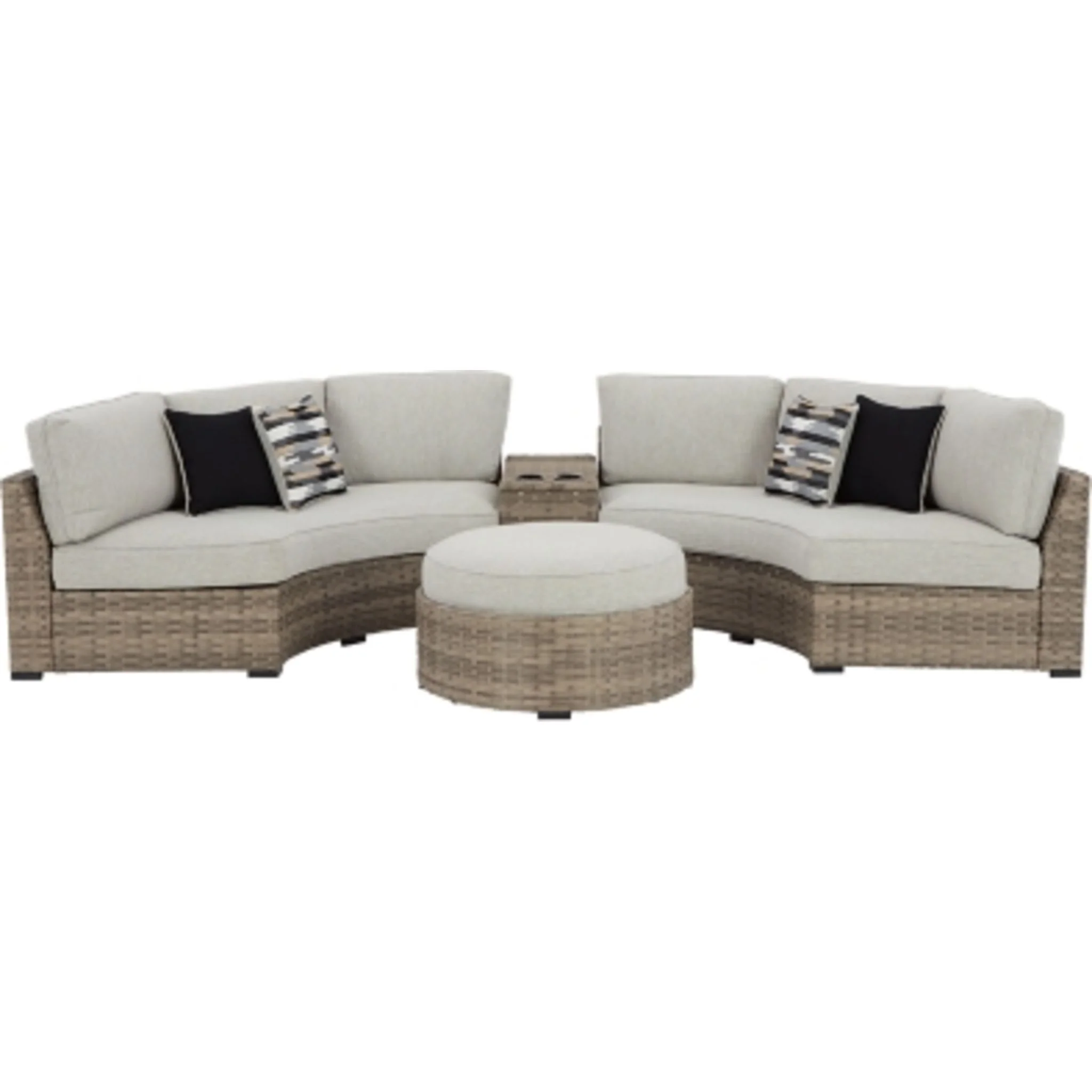 Calworth 4 Piece Outdoor Sectional - Image 4