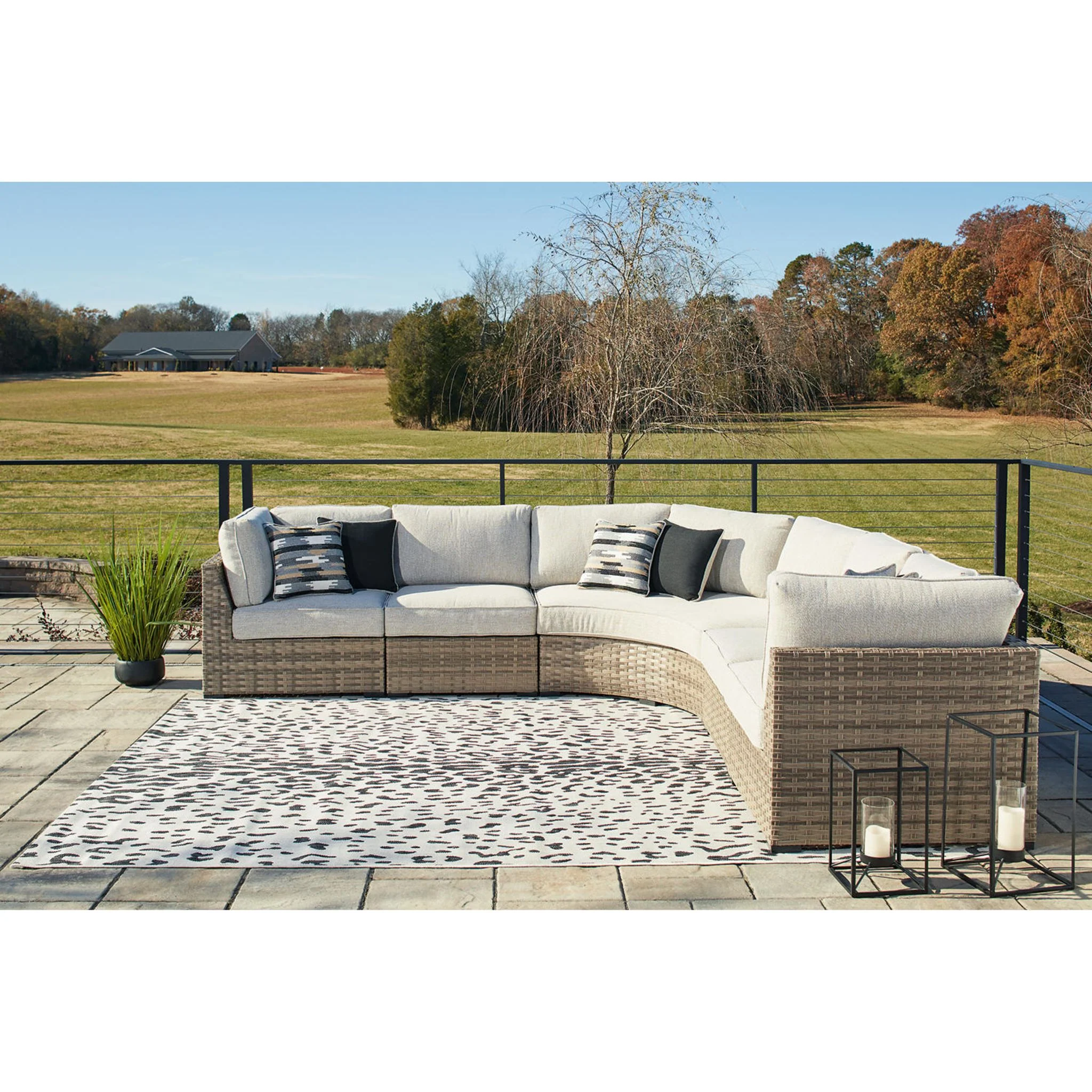 Calworth 5-Piece Outdoor Sectional - Image 2