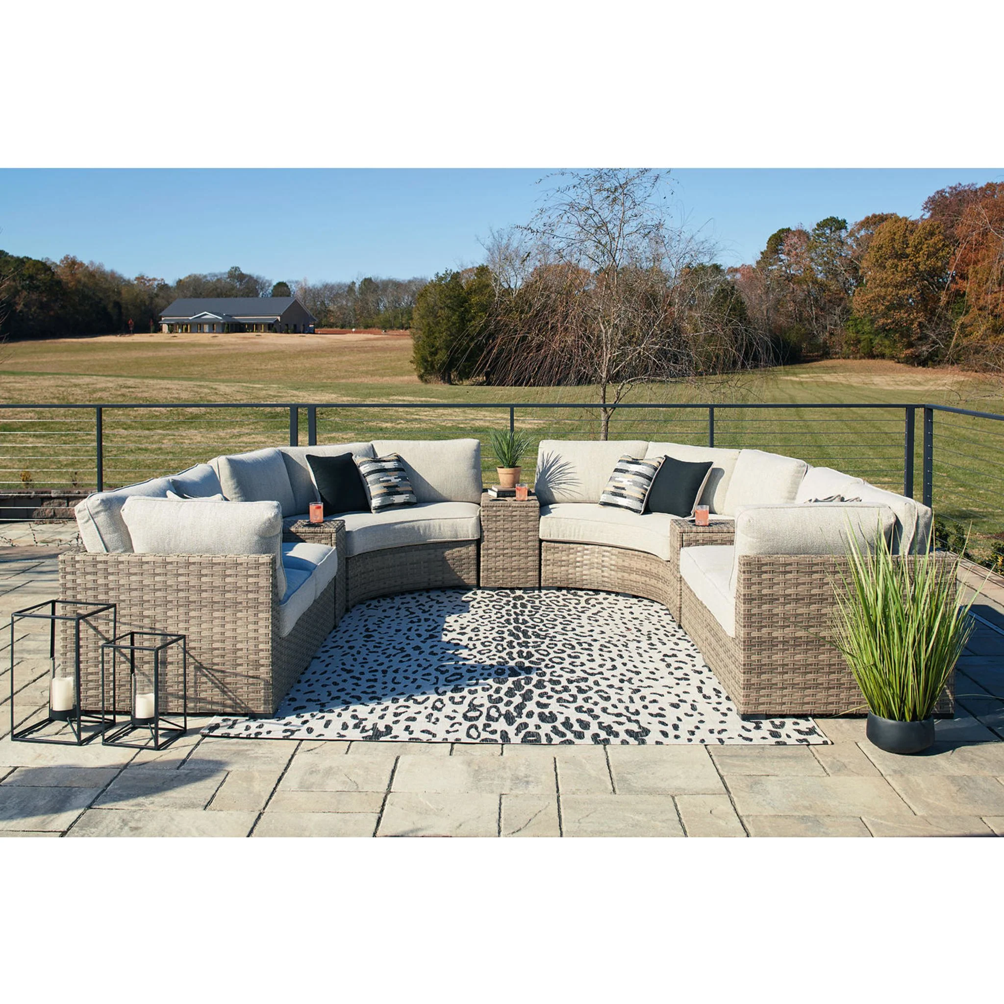Calworth 9 Piece Outdoor Sectional - Image 5