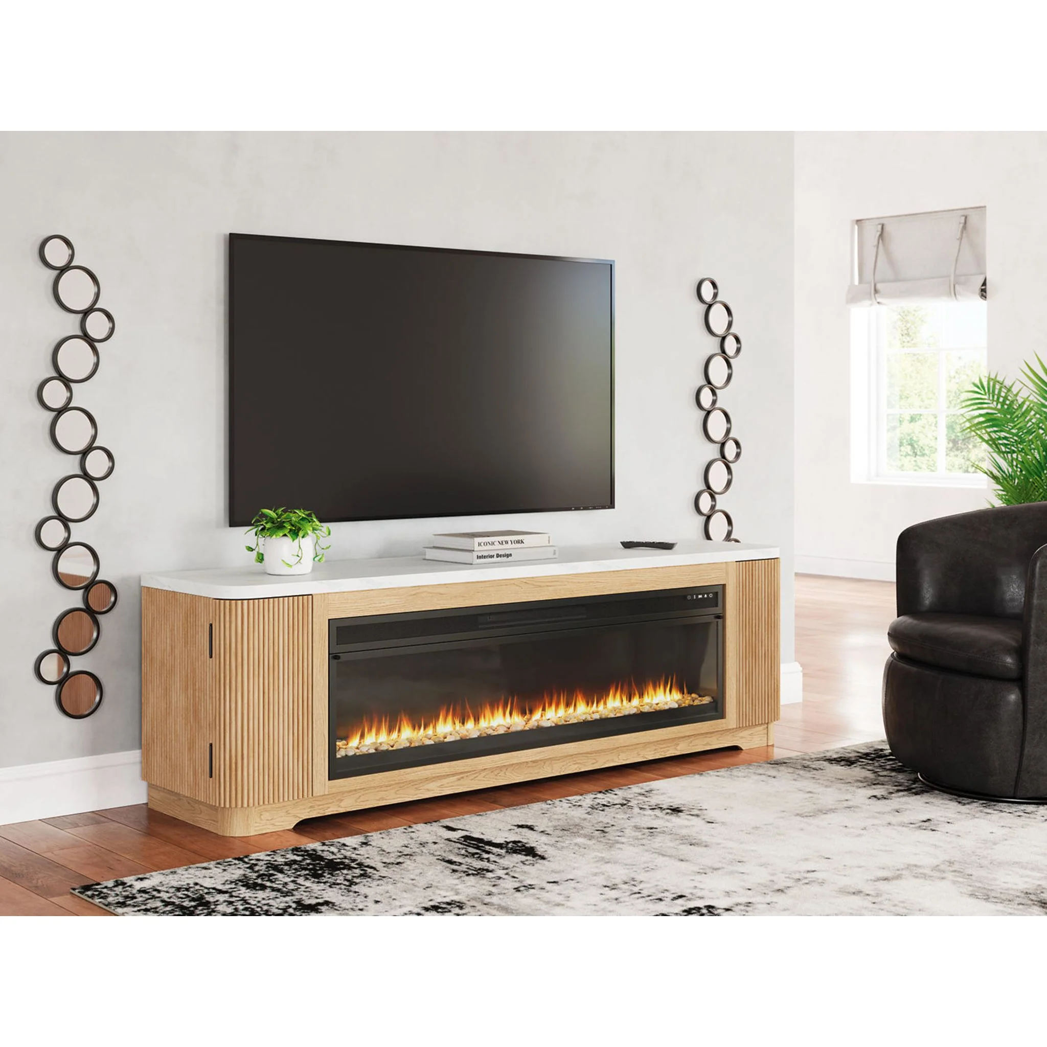 Camdill TV Stand with Fireplace - Image 2