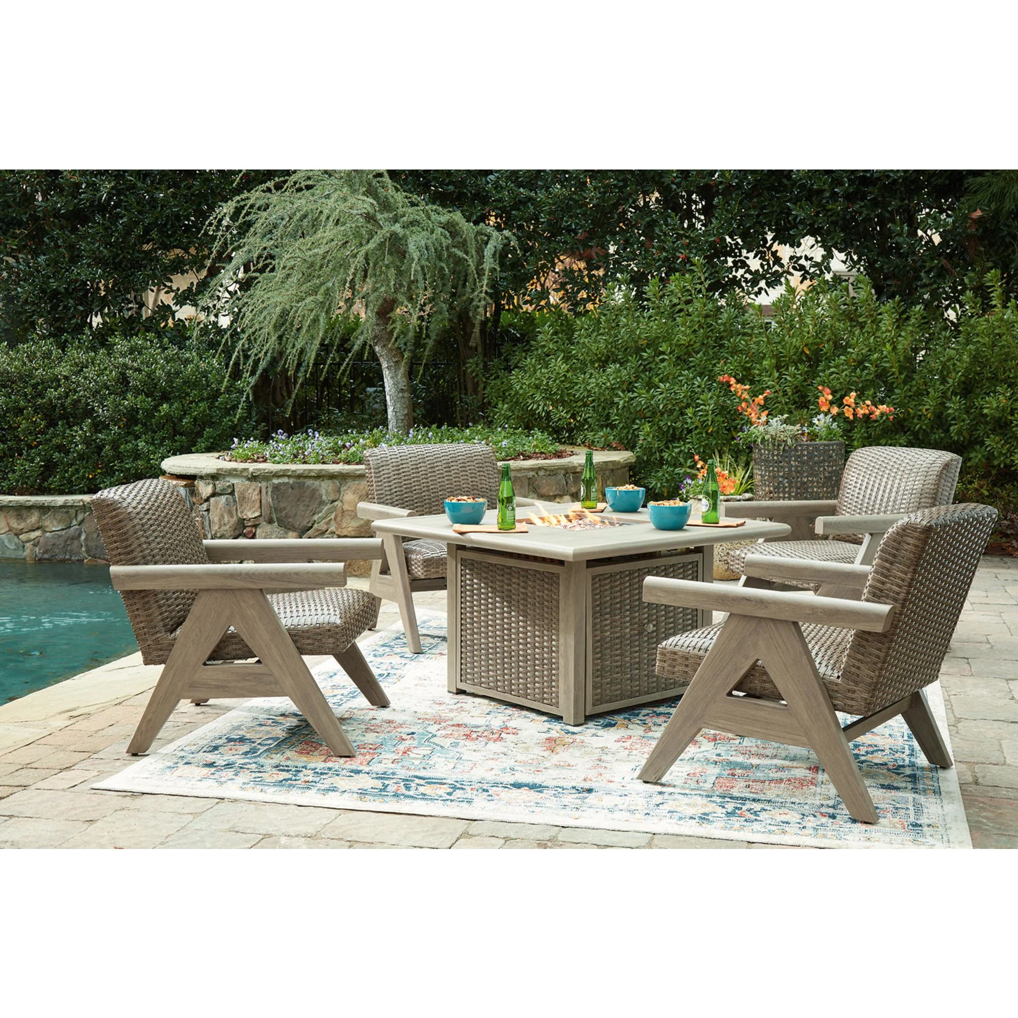 Carisbo 5 Piece Outdoor Seating - Image 2