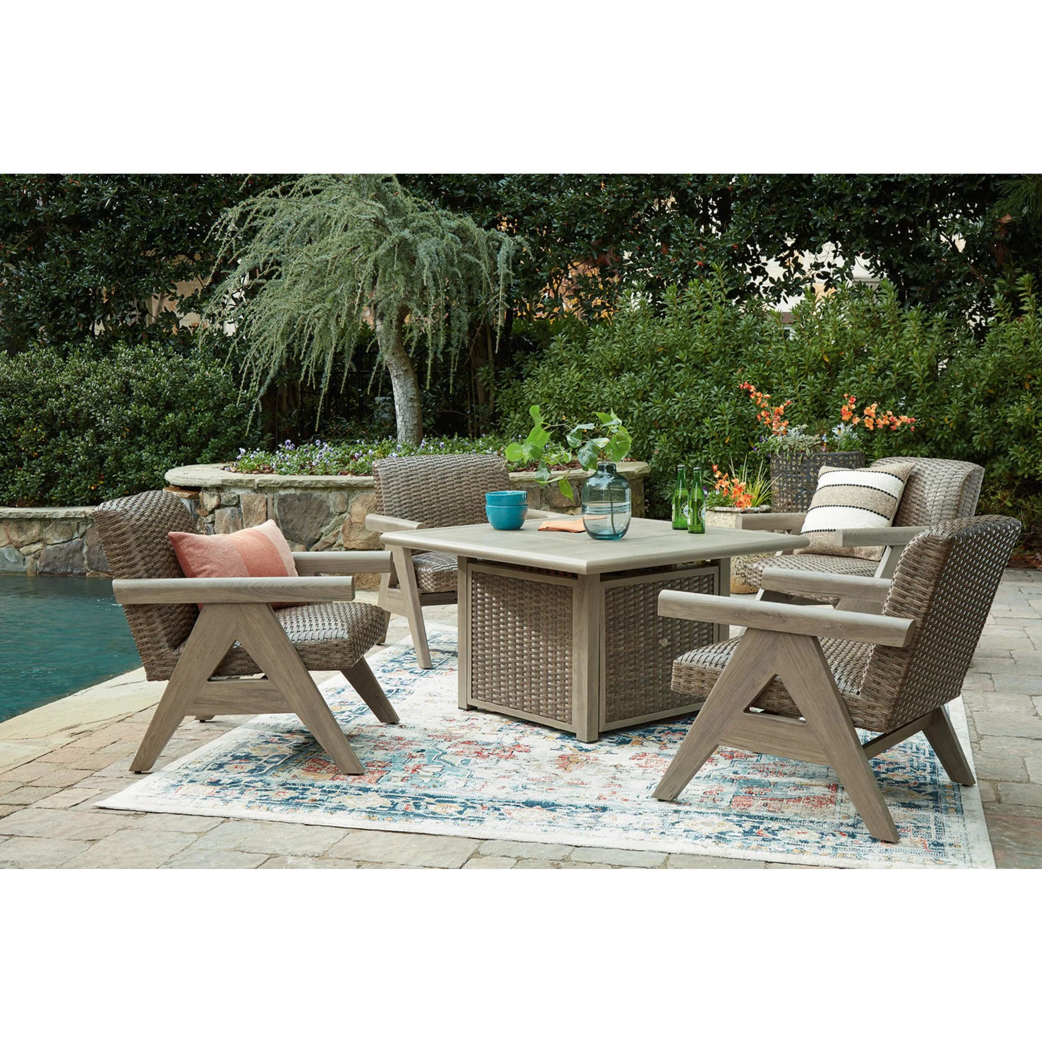 Carisbo 5 Piece Outdoor Seating - Image 4