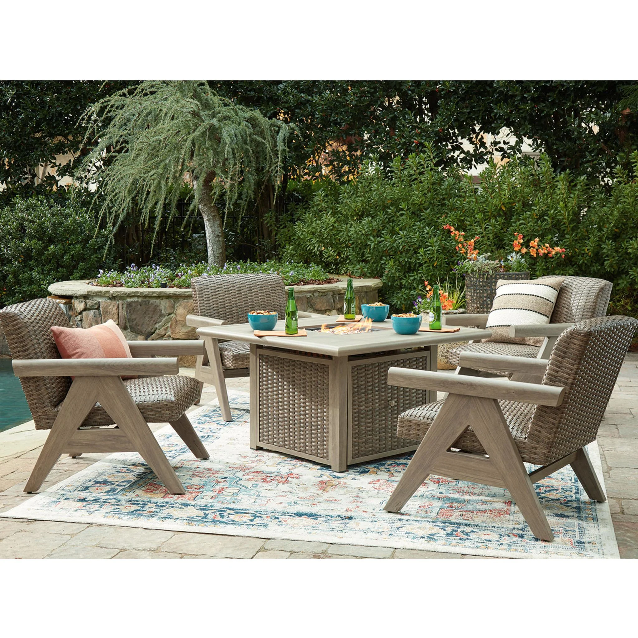 Carisbo 5 Piece Outdoor Seating - Image 5
