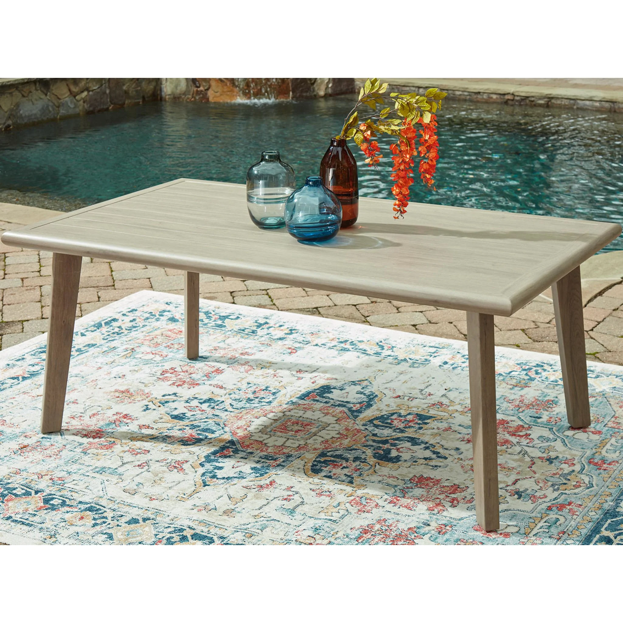 Carisbo Outdoor Rectangle Dining Table - Image 2