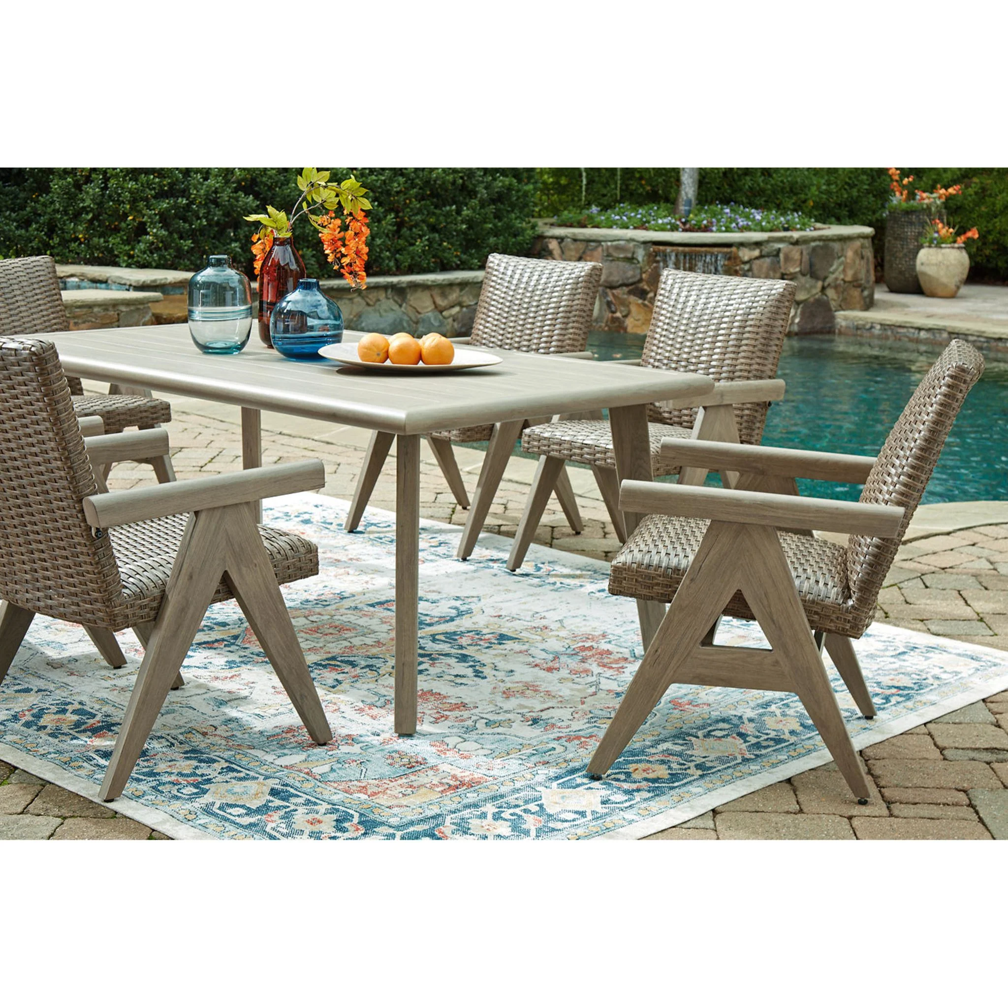 Carisbo Outdoor Rectangle Dining Table - Image 8