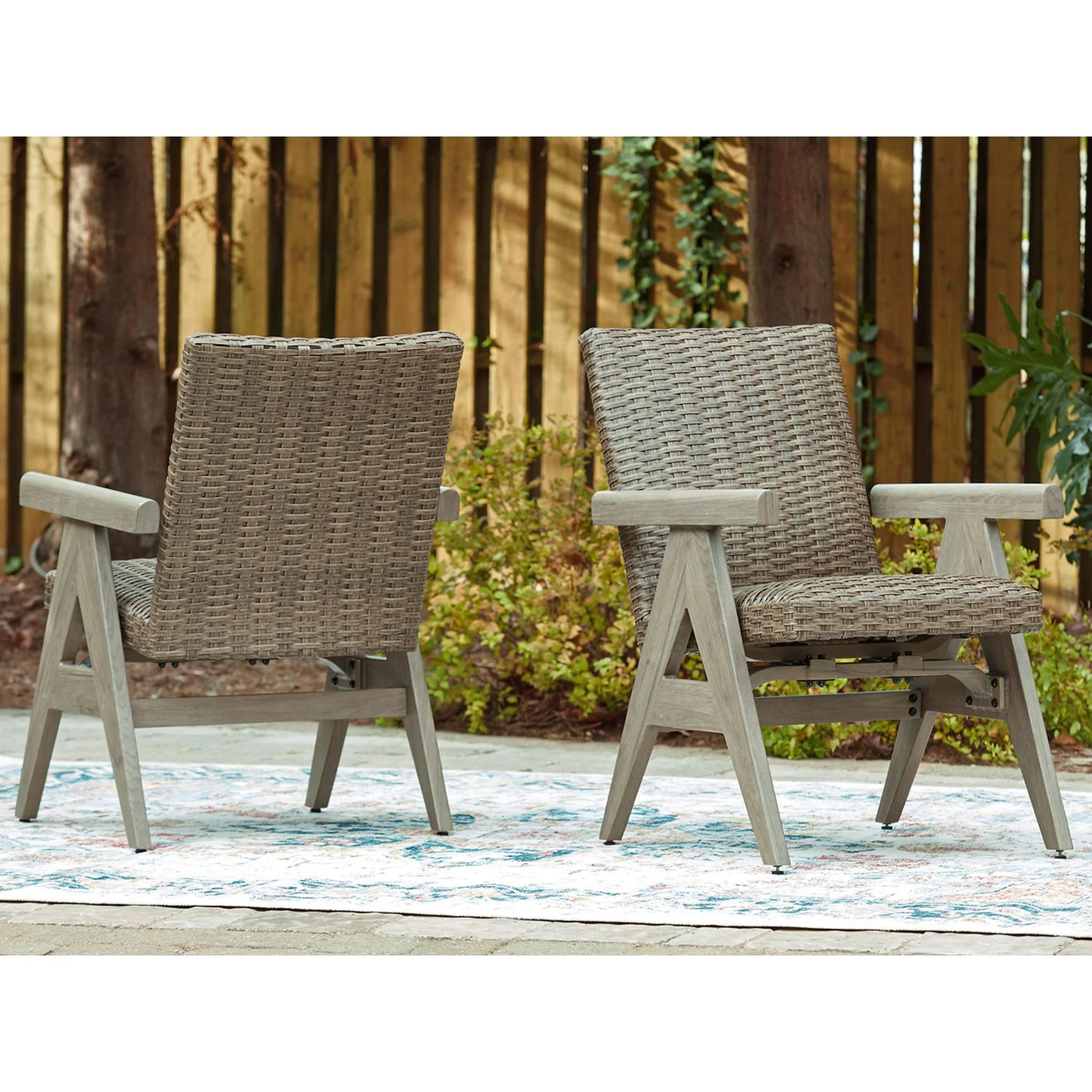 Carisbo Outdoor Rocking Arm Chair (Set of 2) - Image 2