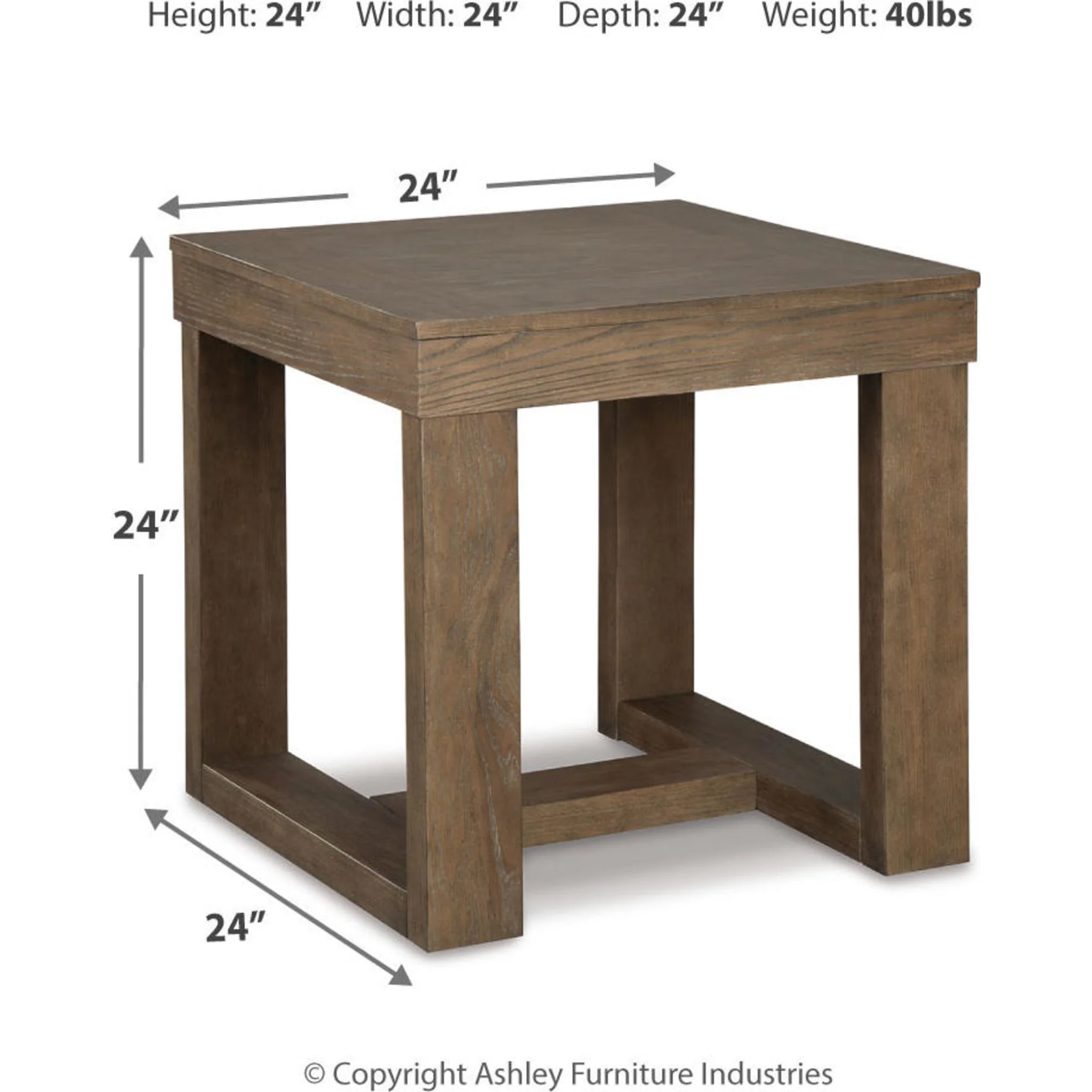 Cariton Square End Table - Image 9