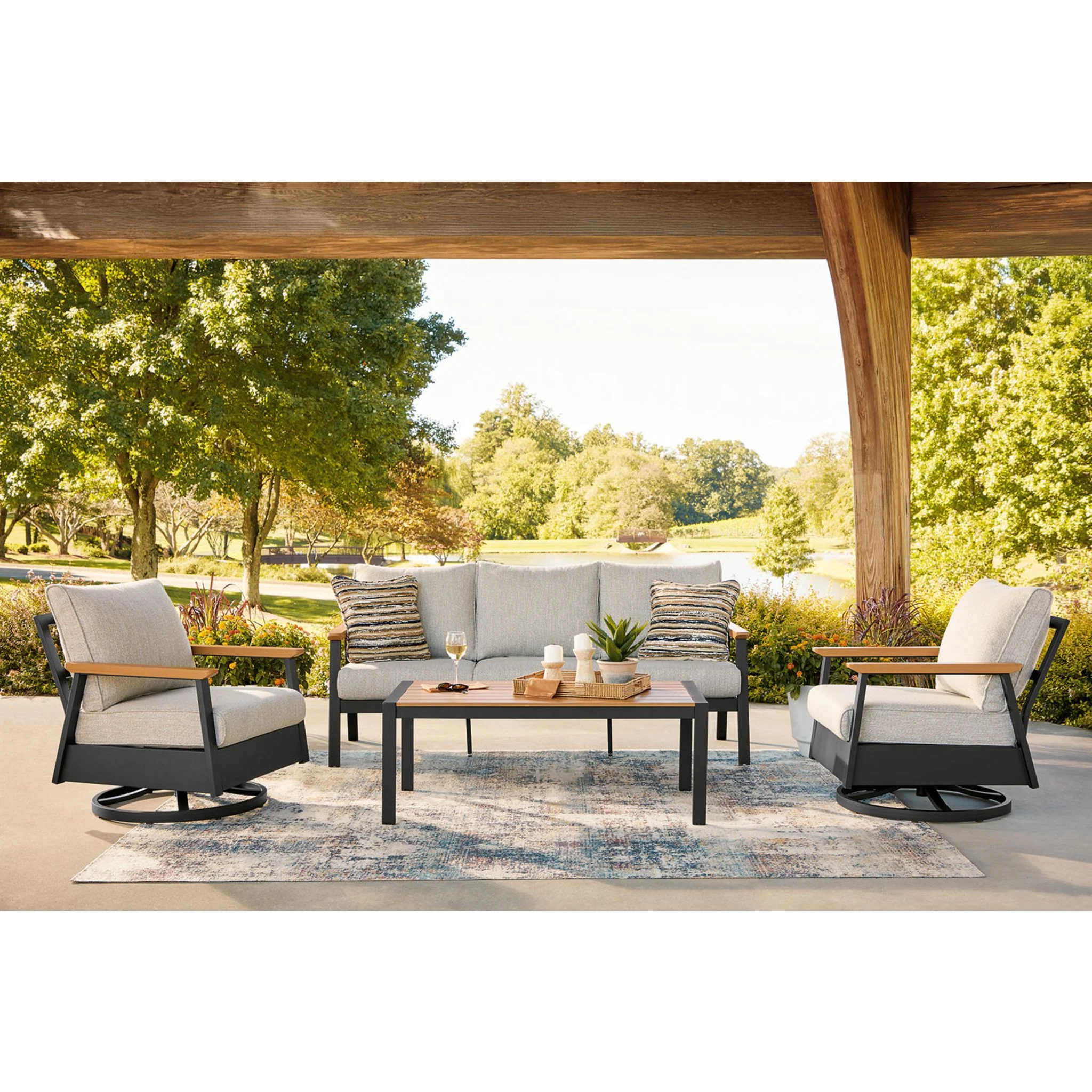 Carlsbad Beach 4 Piece Outdoor Seating - Image 7