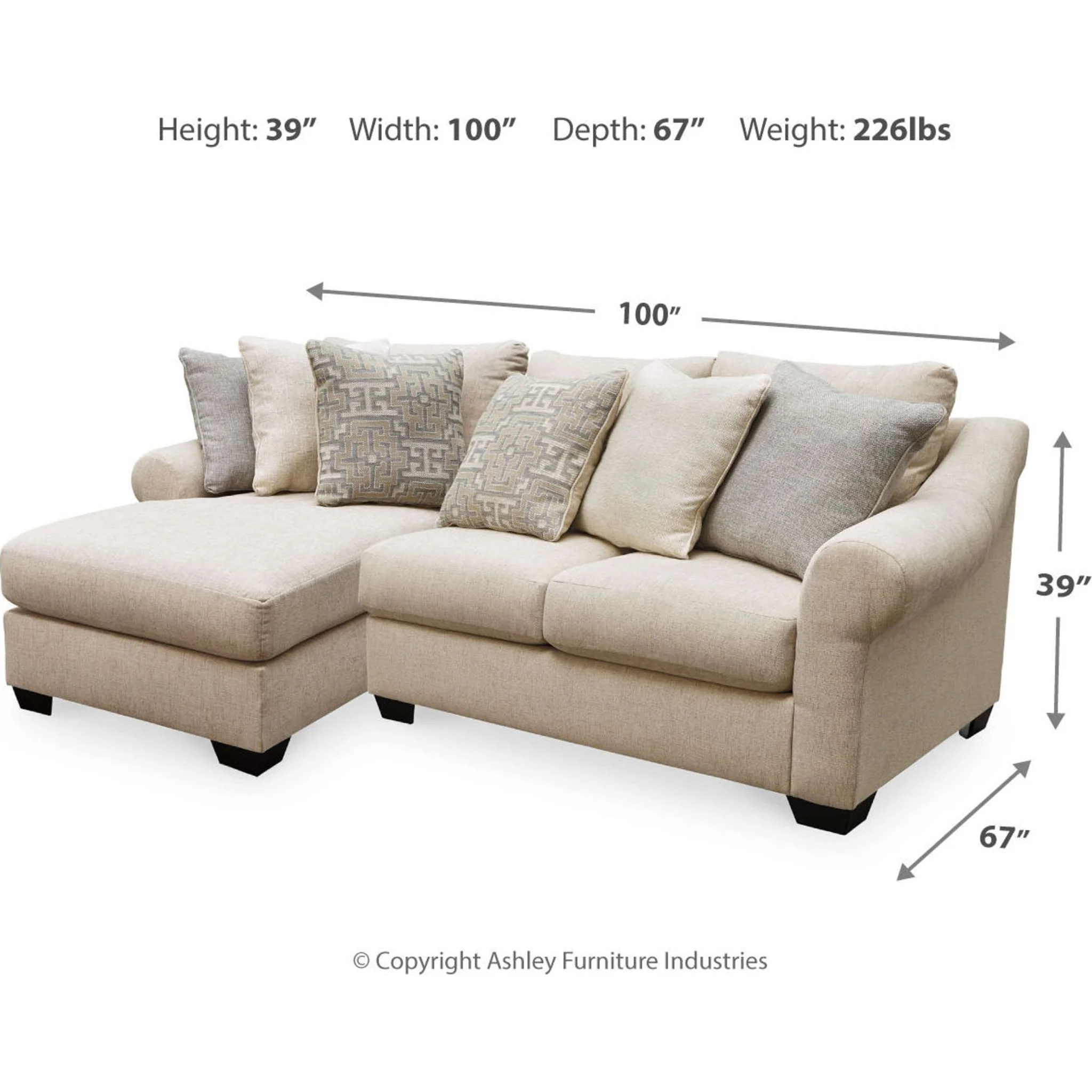 Carnaby-Exclusive 2 Piece Sectional with Chaise - Image 4
