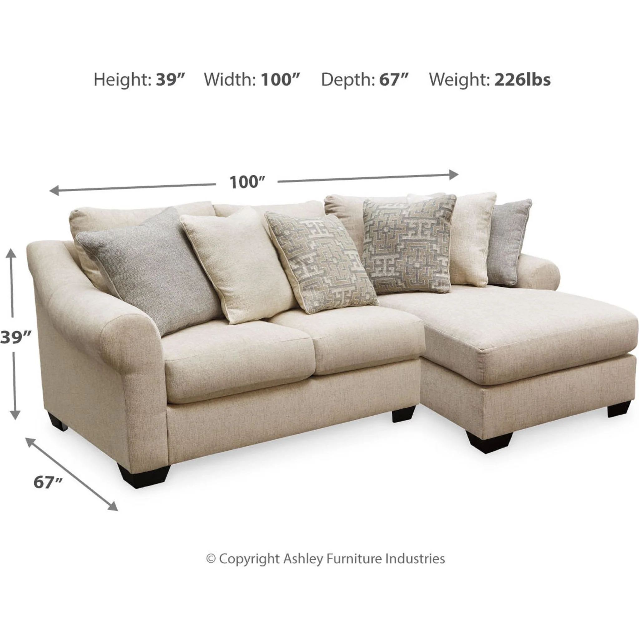 Carnaby-Exclusive 2 Piece Sectional with Chaise - Image 3