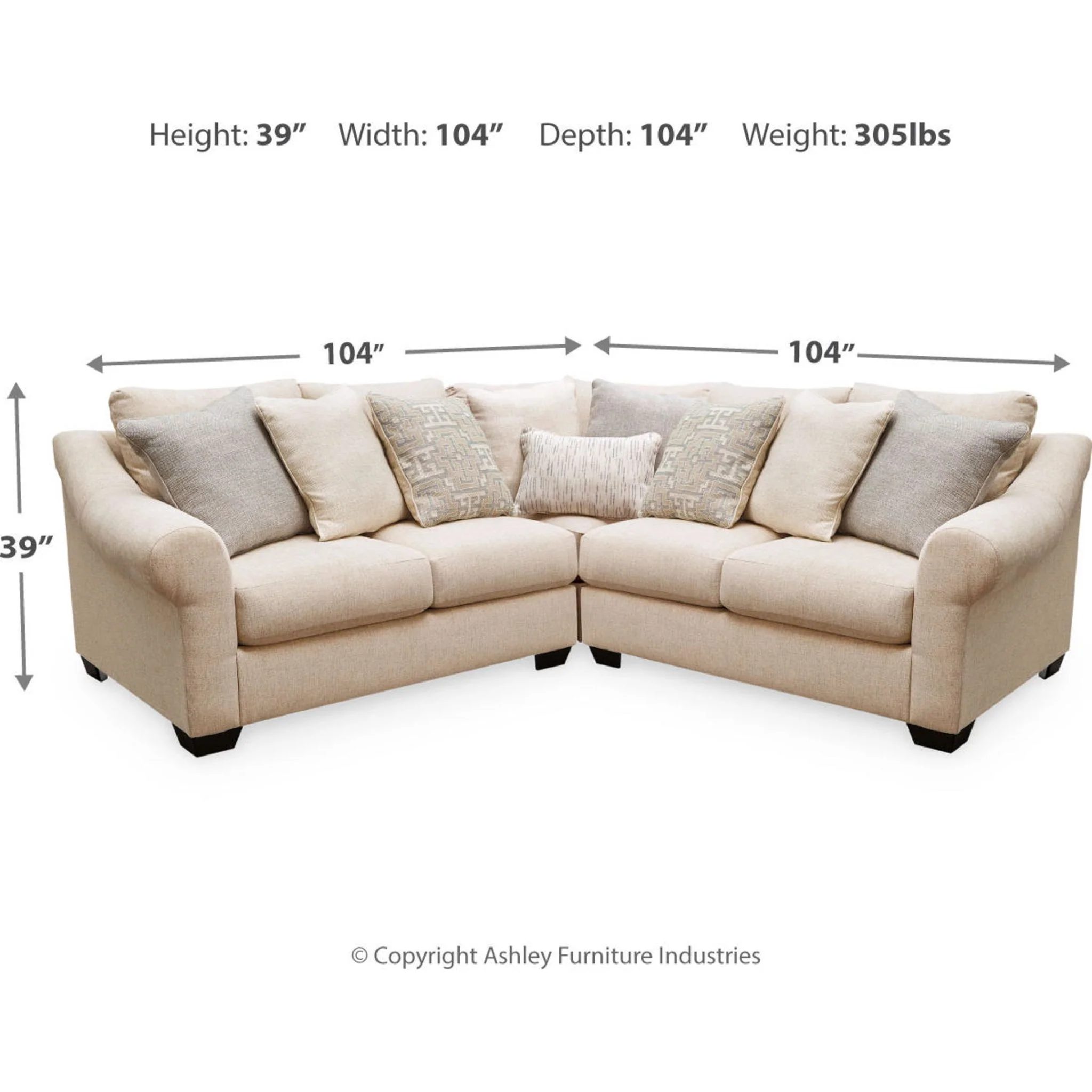 Carnaby-Exclusive 3 Piece Sectional - Image 9