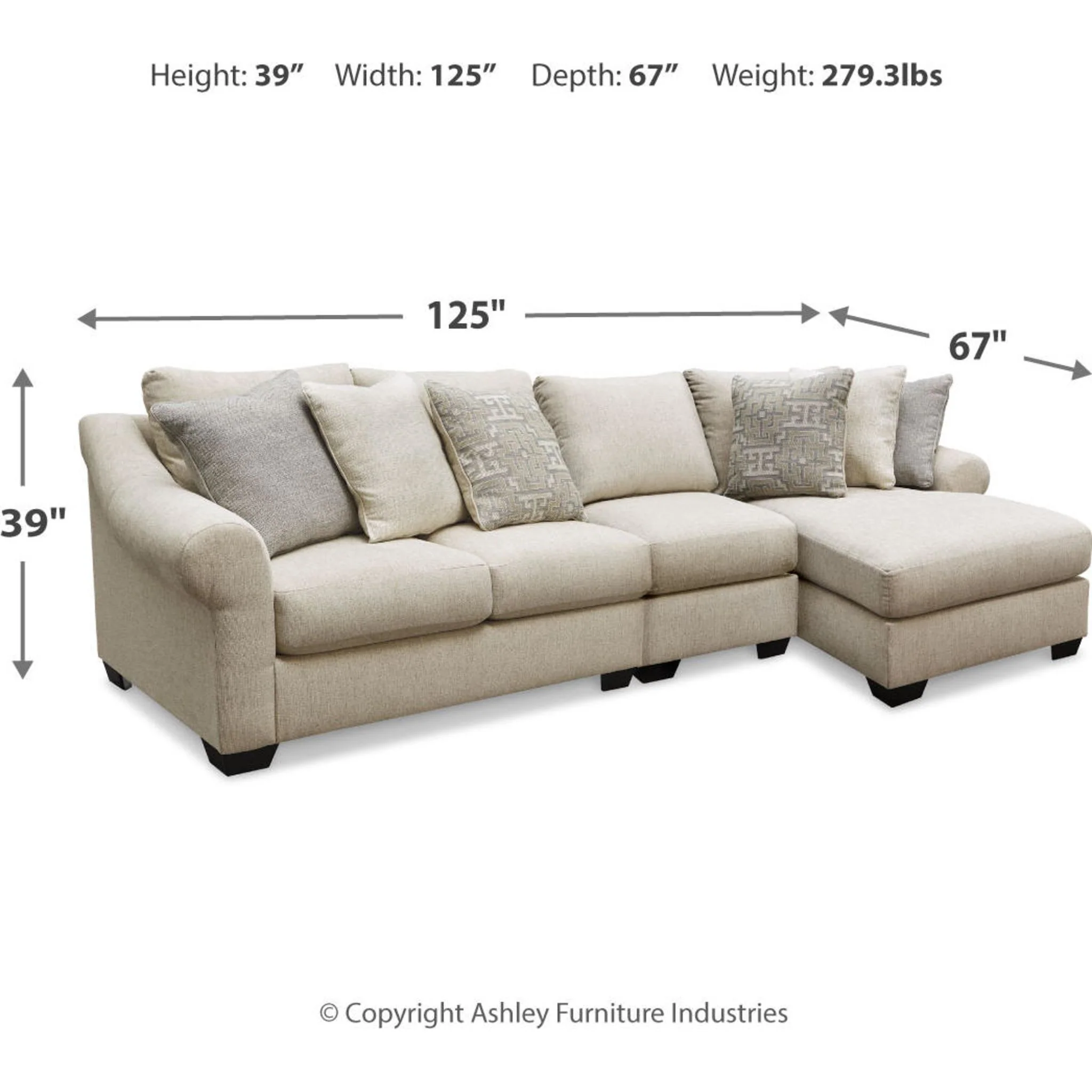 Carnaby-Exclusive 3 Piece Sectional - Image 5