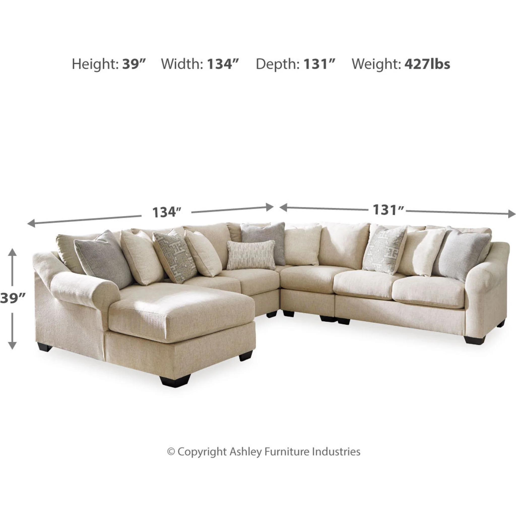 Carnaby-Exclusive 5 Piece Sectional - Image 7