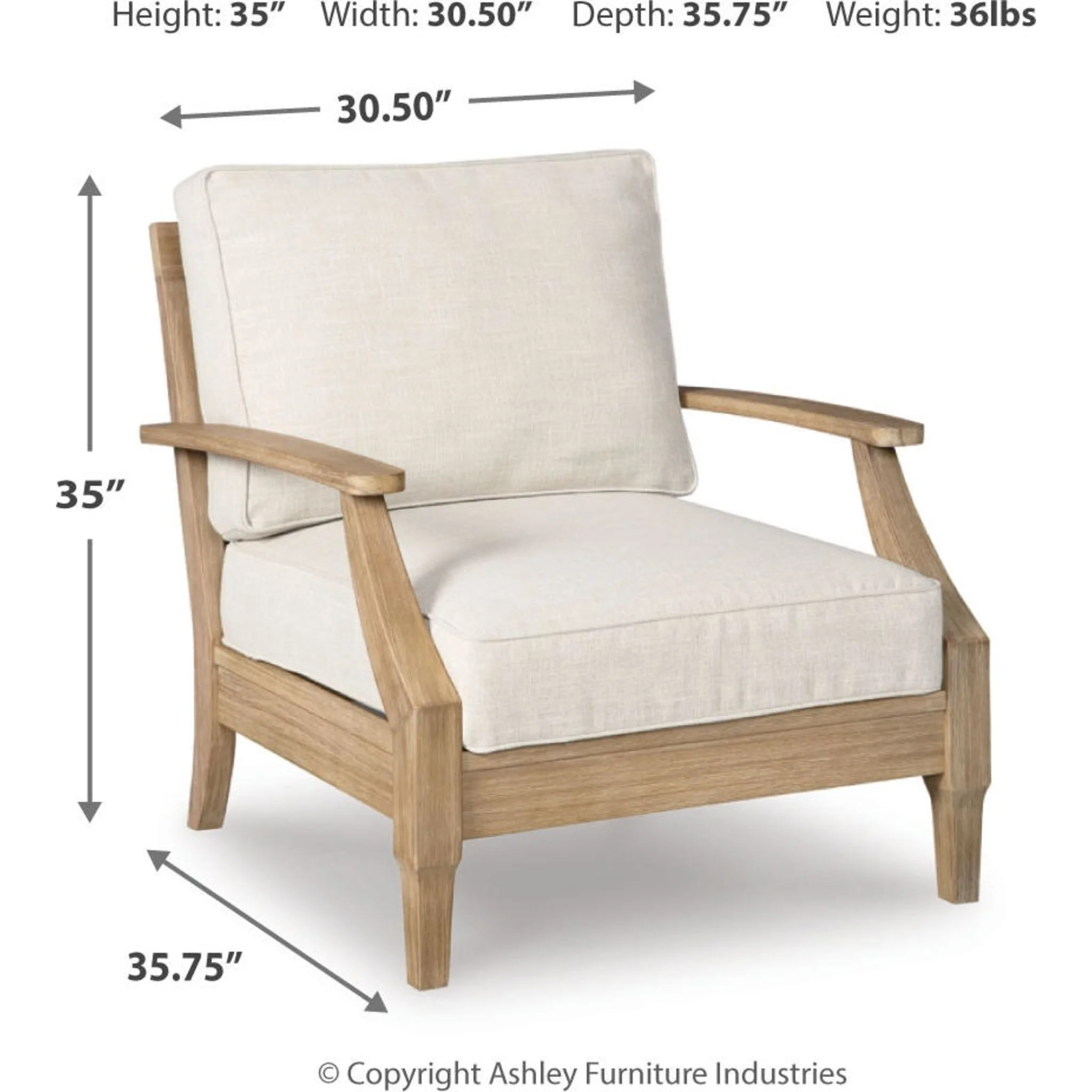 Carter Hall Lounge Chair with Cushion - Image 3