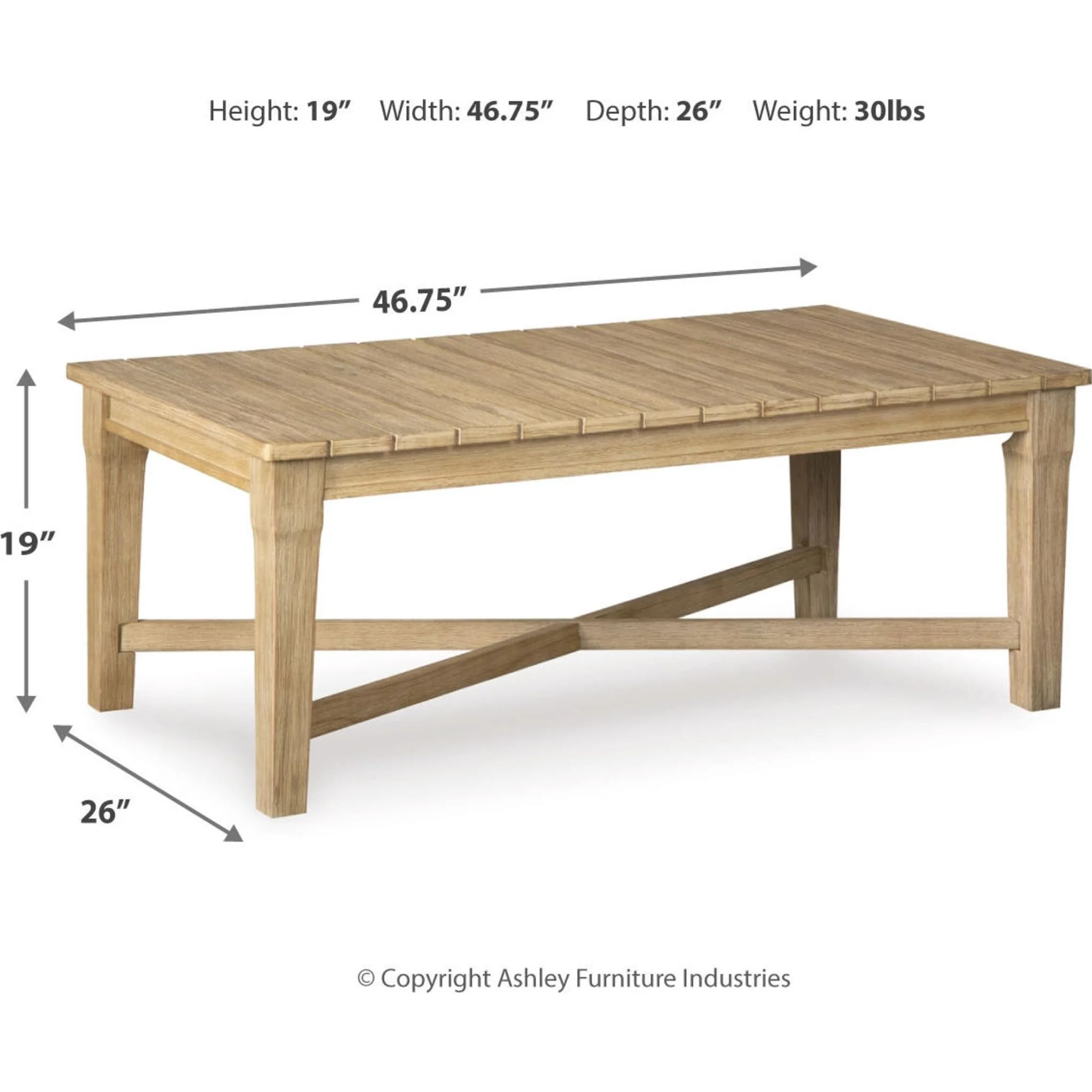 Carter Hall Outdoor Coffee Table - Image 3