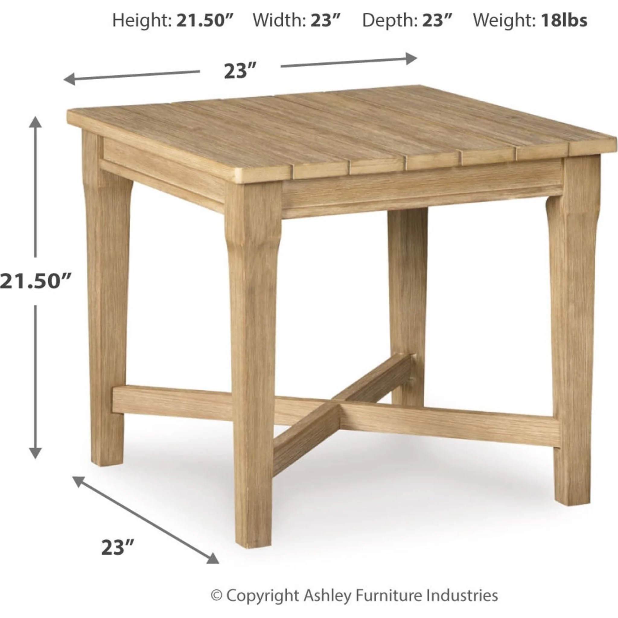 Carter Hall Outdoor End Table - Image 3
