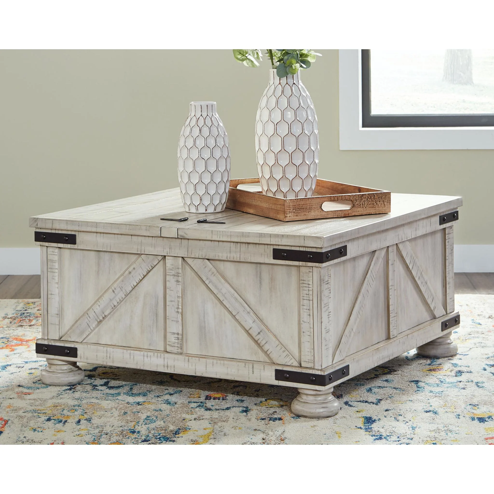 Carynhurst Coffee Table with Storage - Image 14