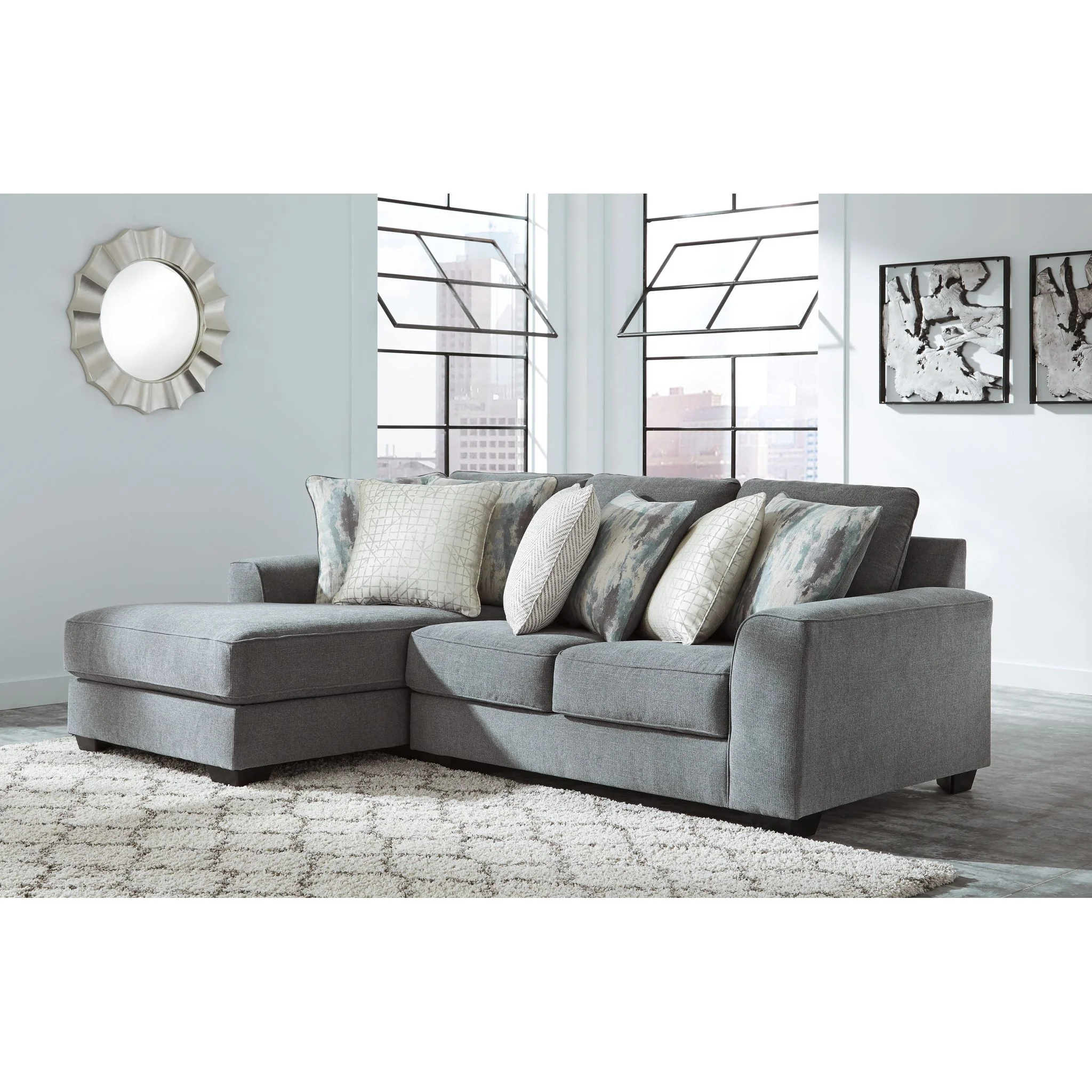 Castano-Exclusive 2 Piece Sectional with Chaise - Image 2