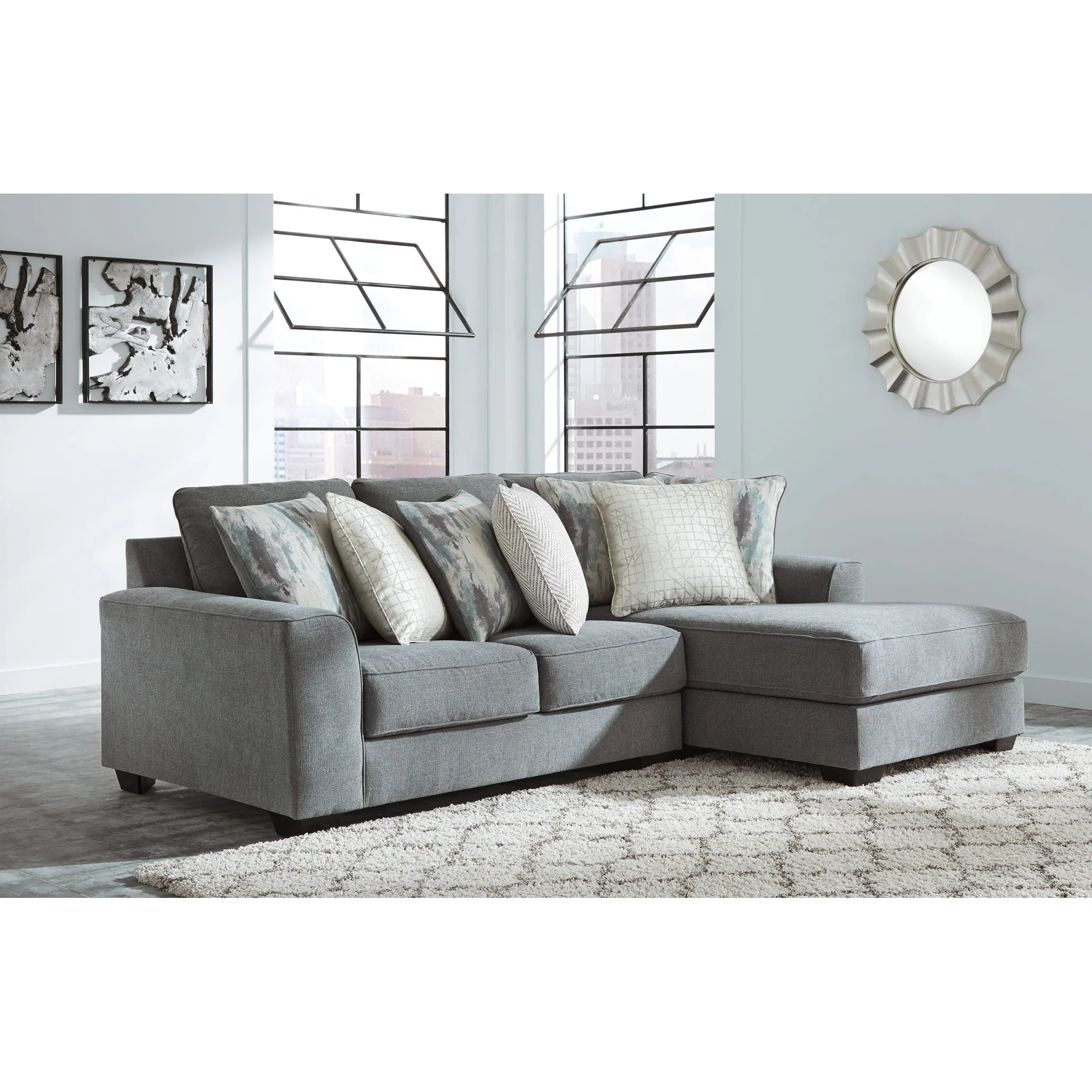Castano-Exclusive 2 Piece Sectional with Chaise - Image 2