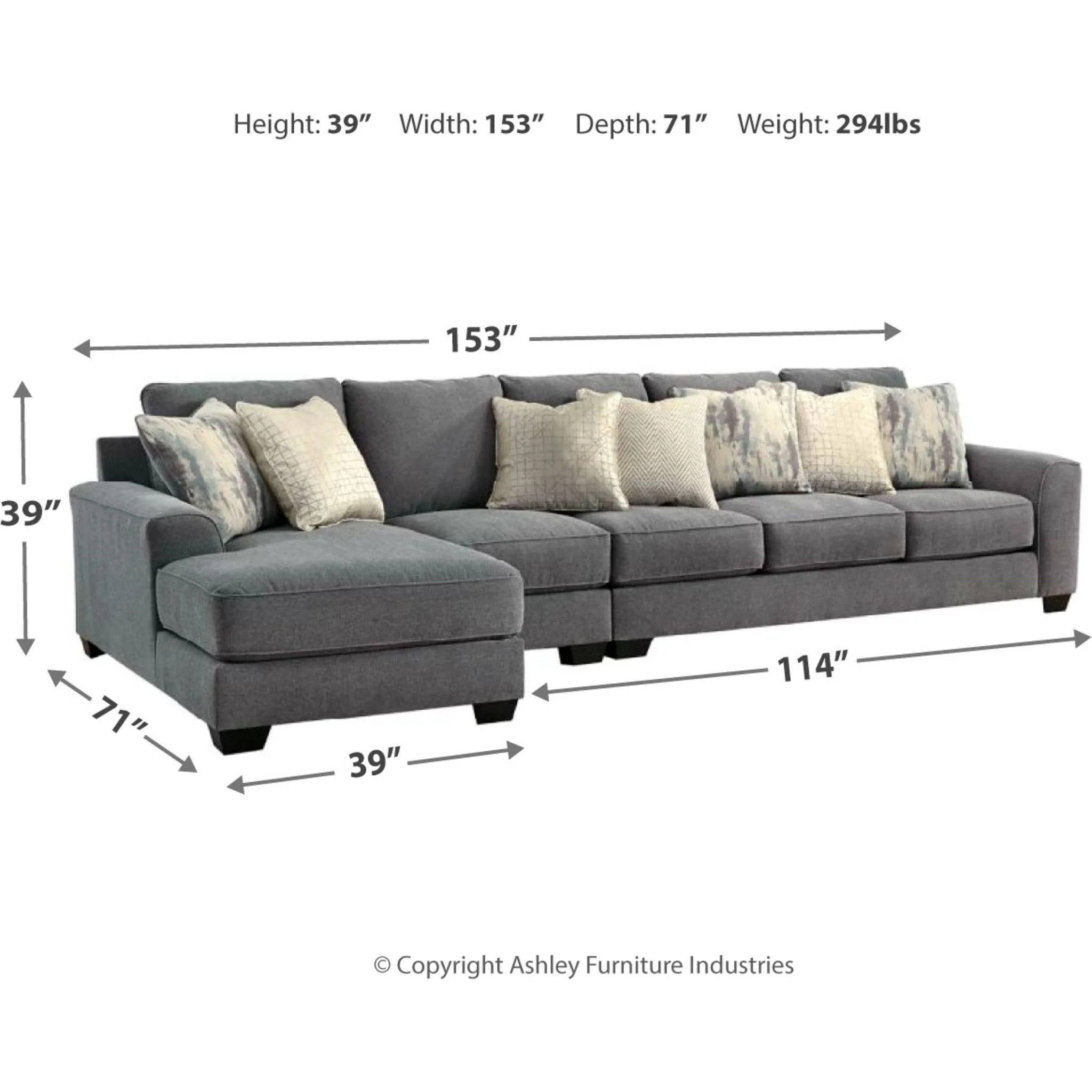 Castano-Exclusive 3 Piece Sectional - Image 6