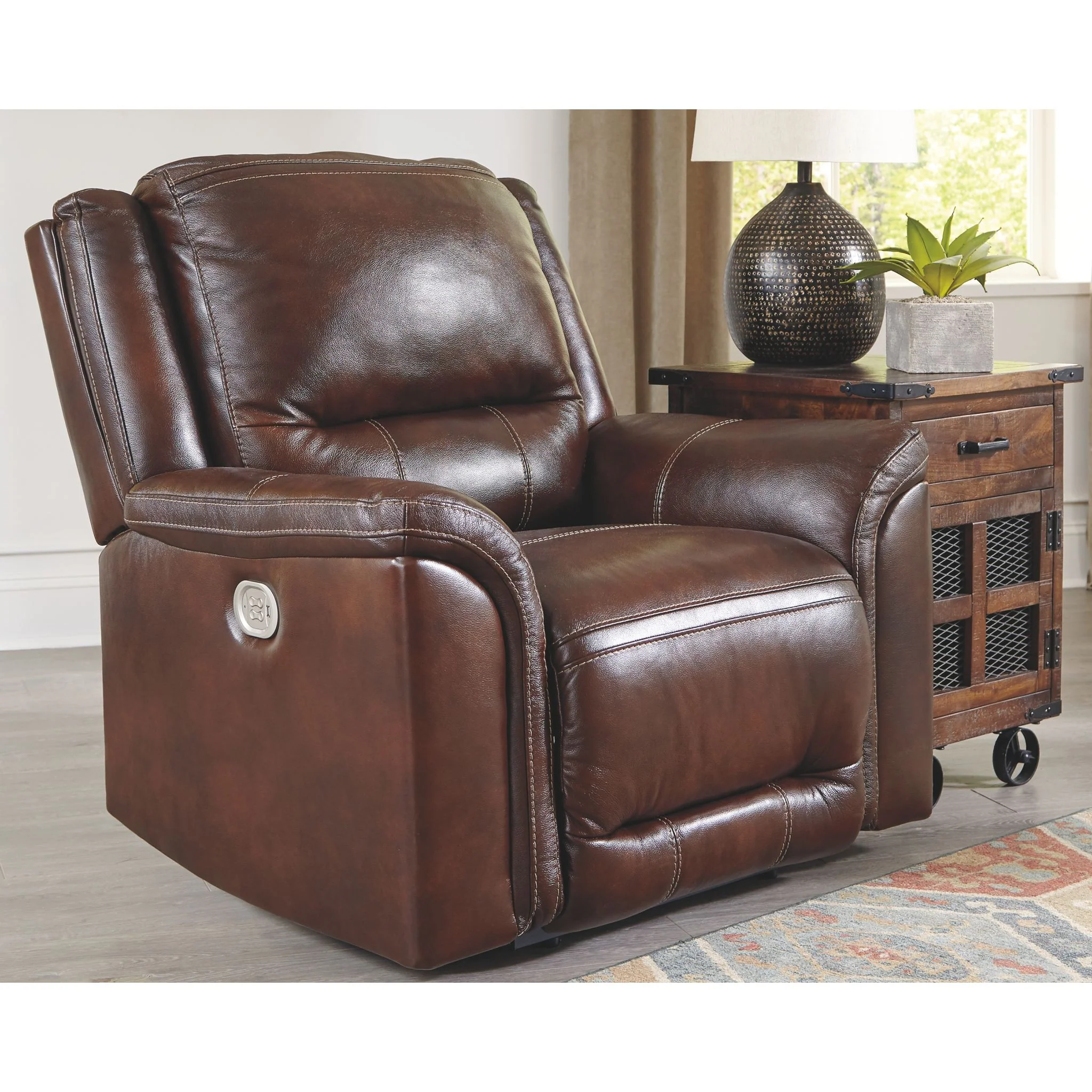 Catanzaro Power Recliner with Adjustable Headrest - Image 2