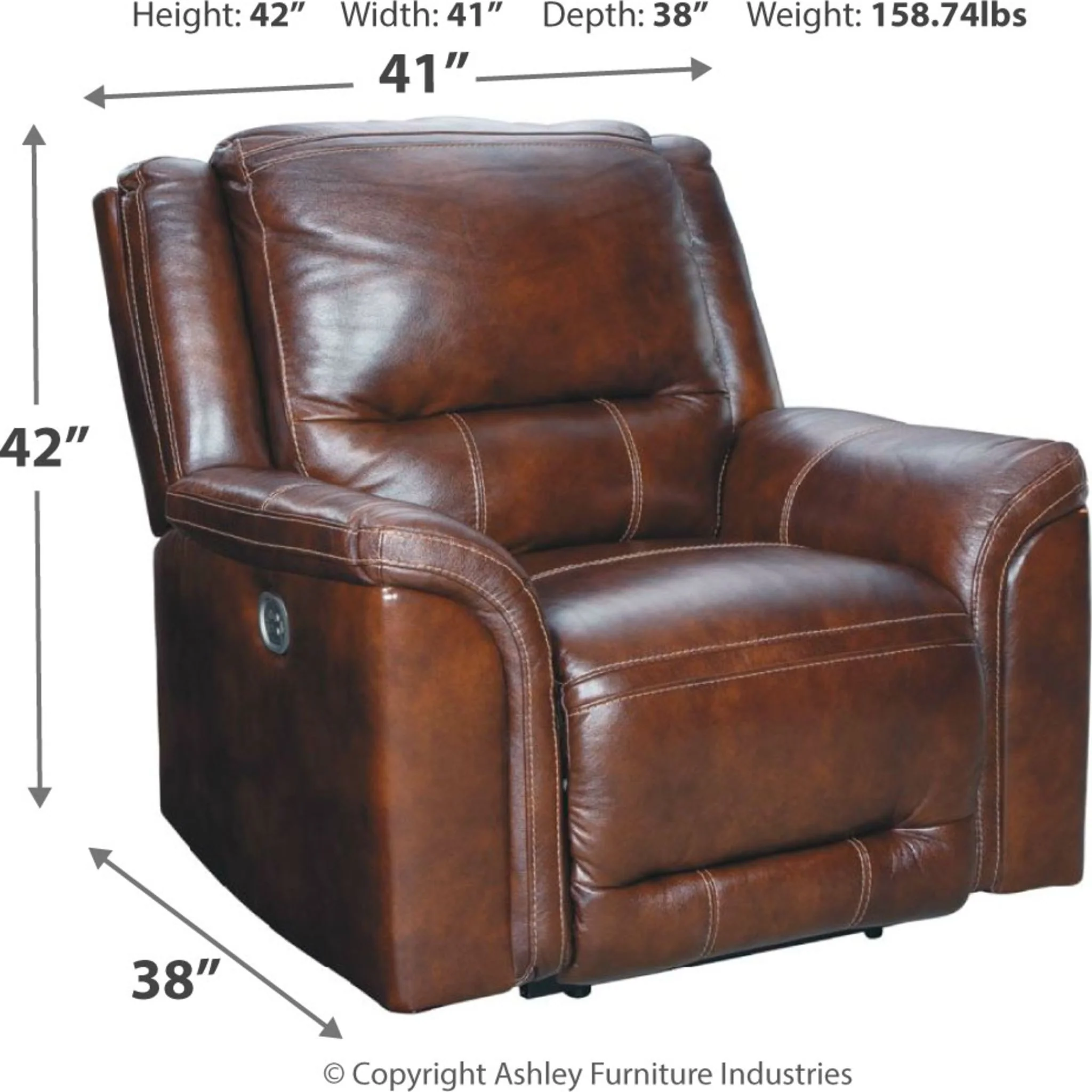 Catanzaro Power Recliner with Adjustable Headrest - Image 4