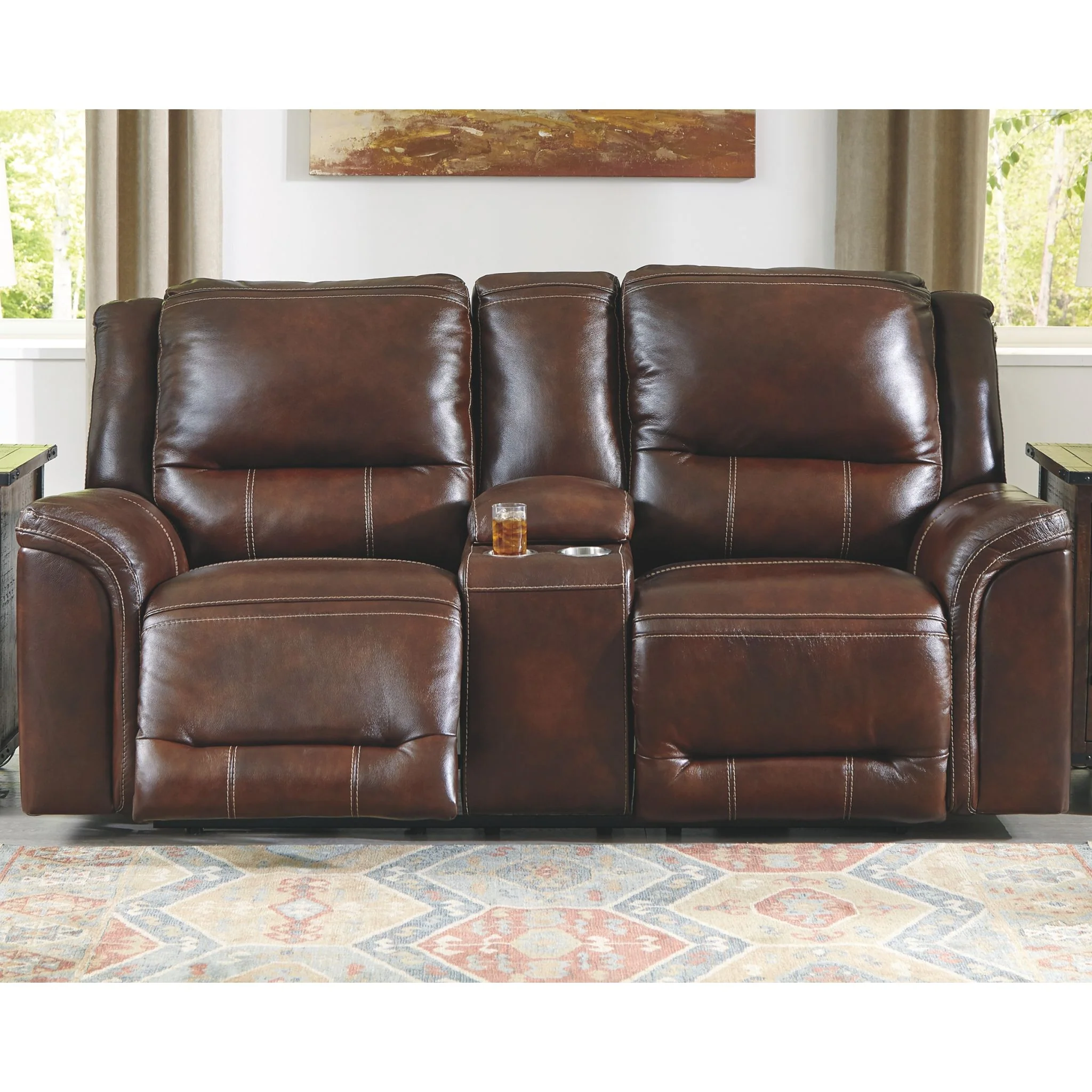 Catanzaro Power Reclining Loveseat with Adjustable Headrest - Image 2