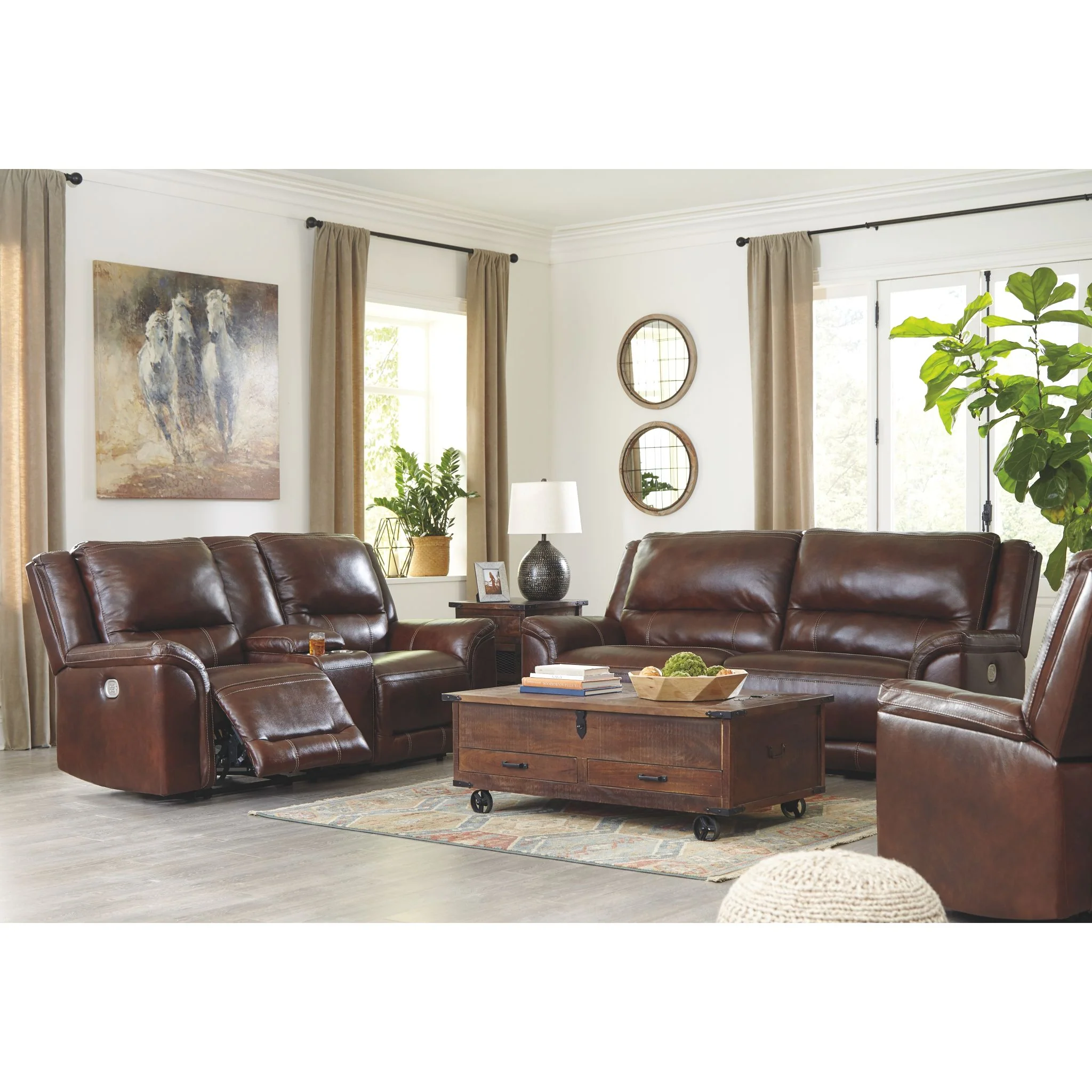 Catanzaro Power Reclining Loveseat with Adjustable Headrest - Image 6