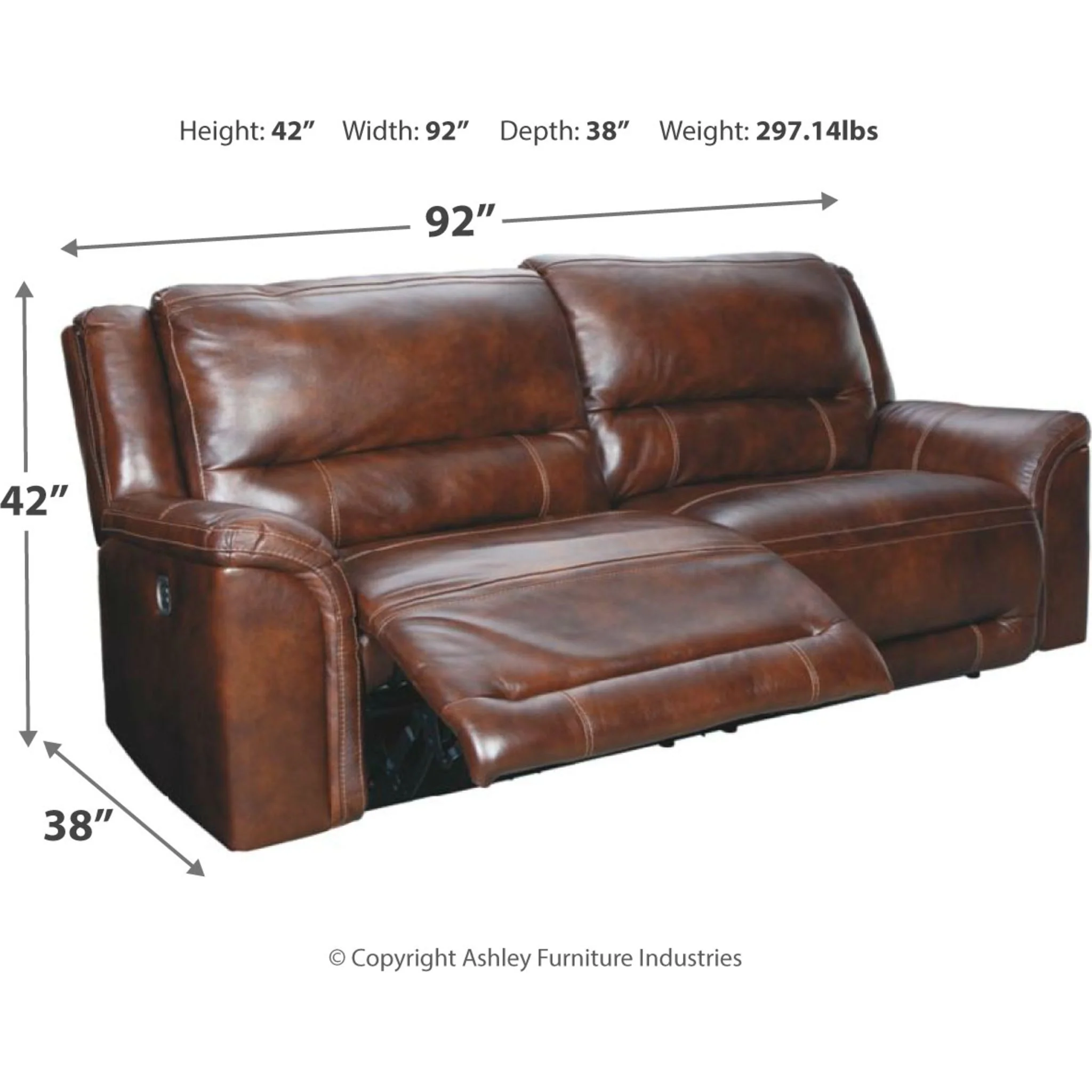 Catanzaro Reclining Sofa with Power - Image 5