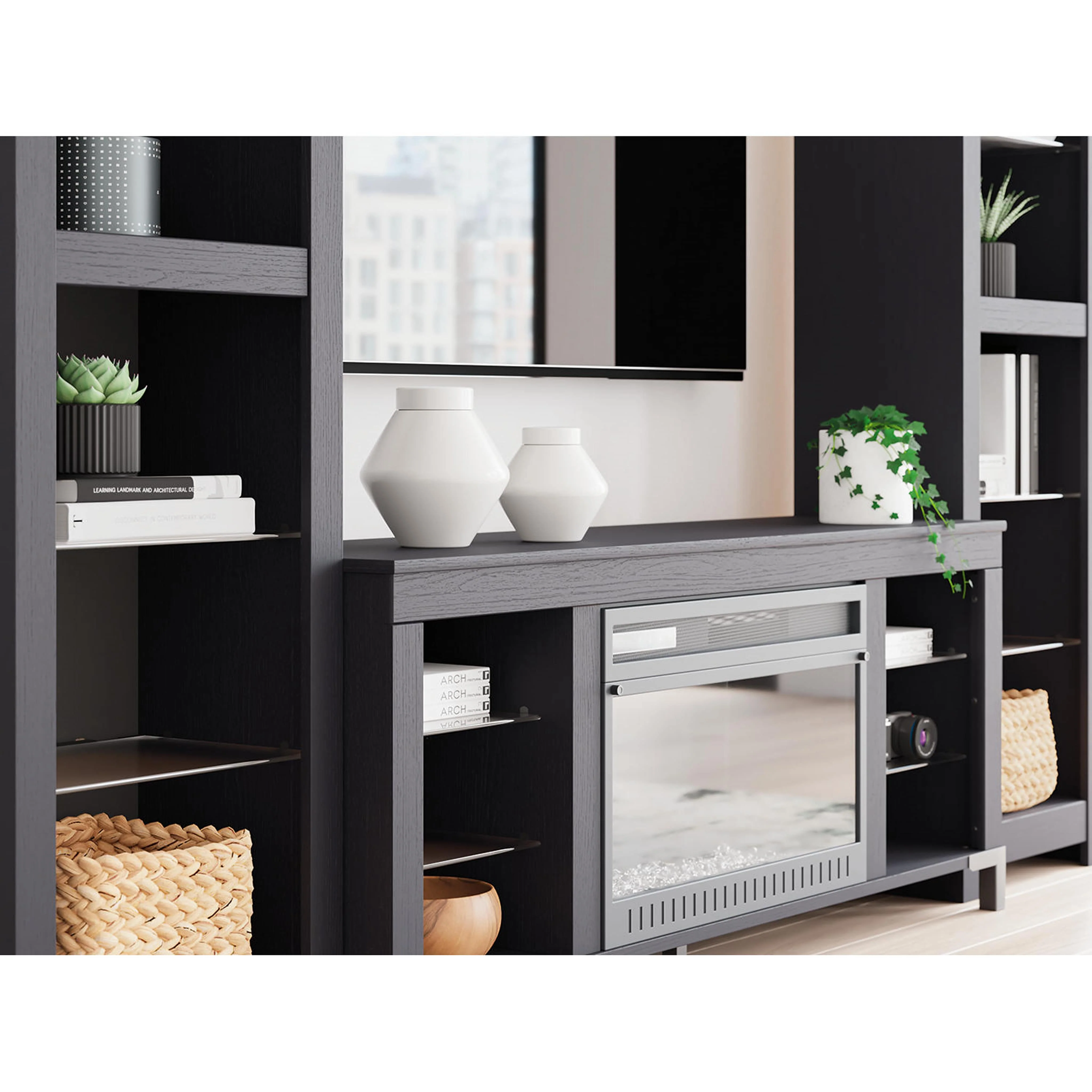 Cayberry Entertainment Unit with Fireplace - Image 12