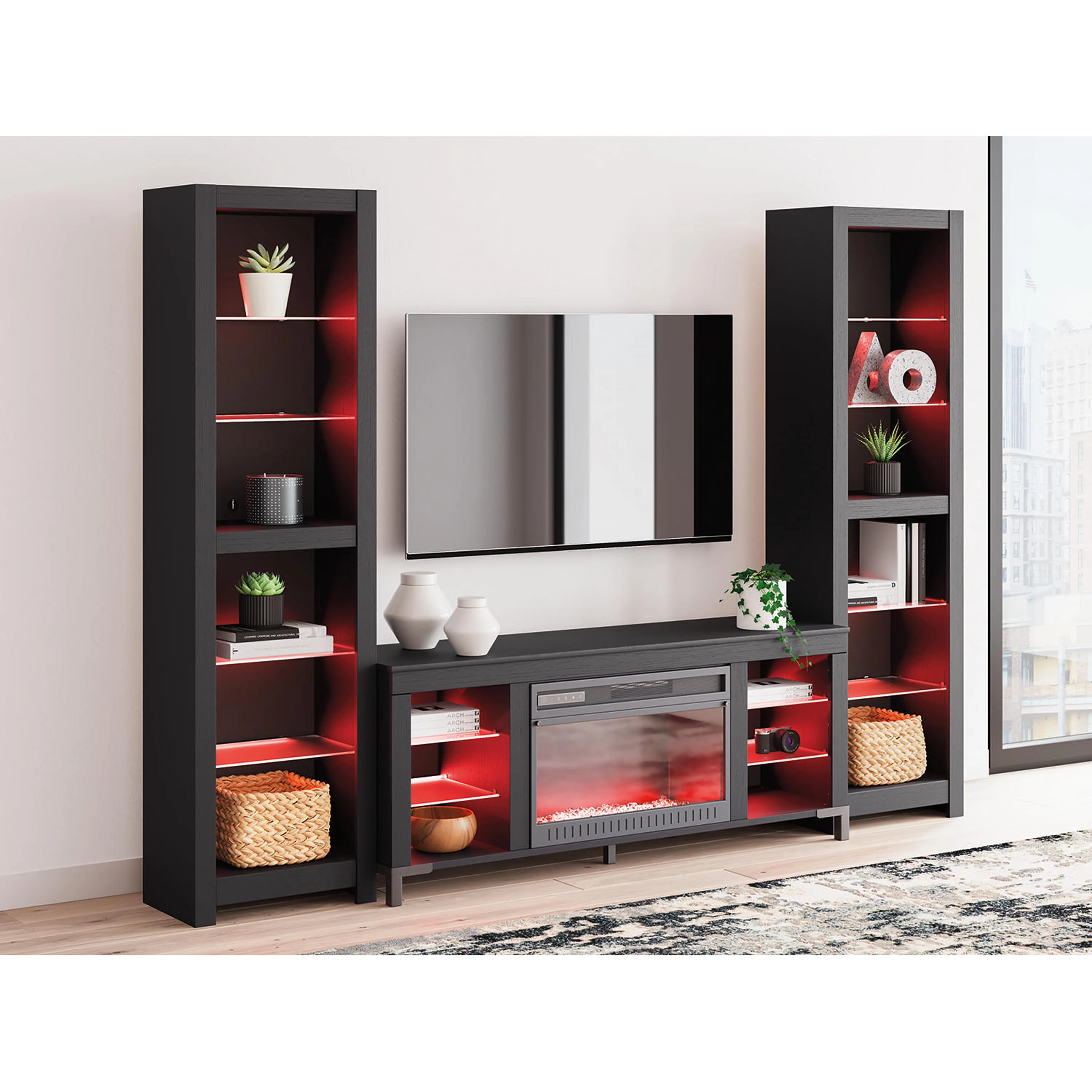 Cayberry Entertainment Unit with Fireplace - Image 15