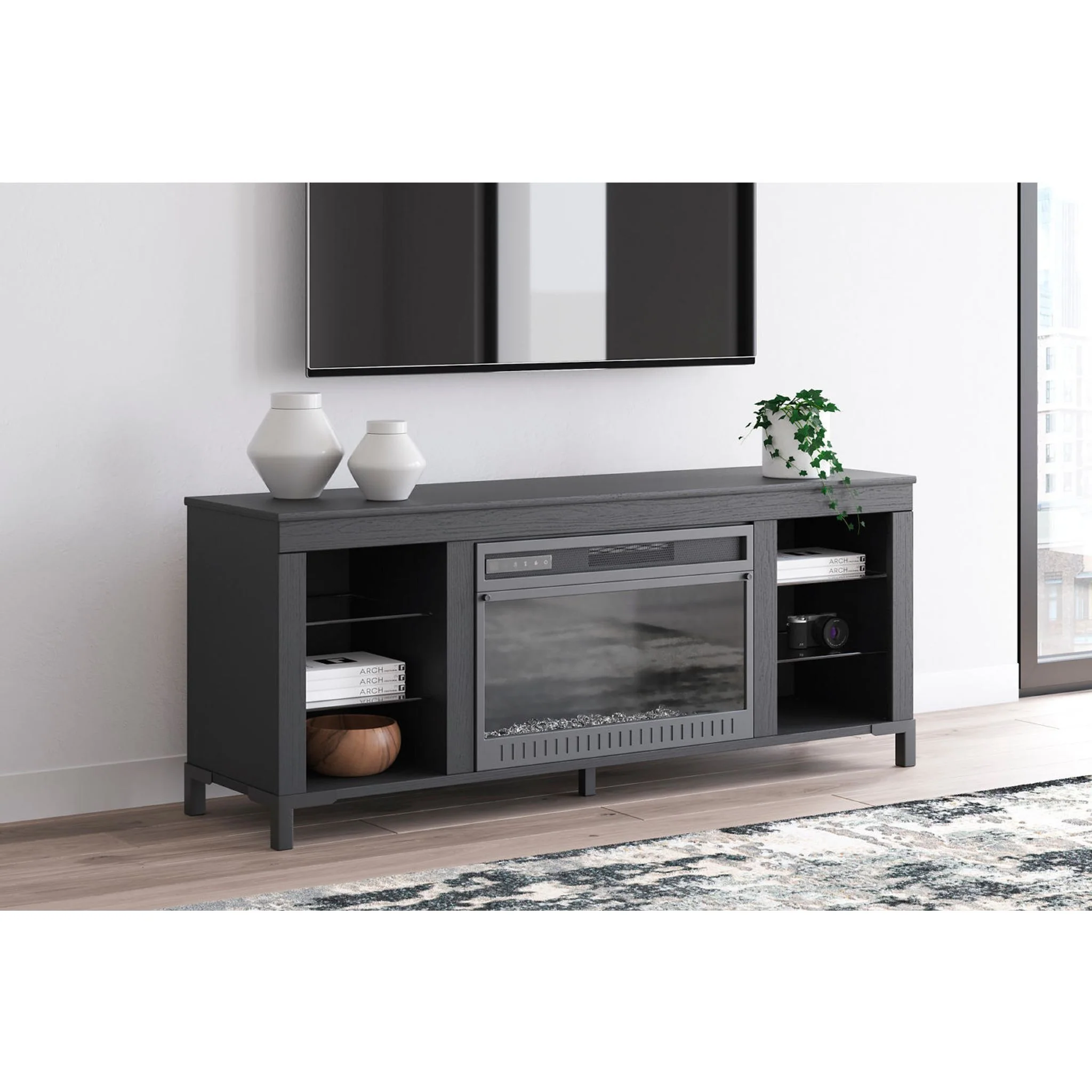 Cayberry TV Stand with Fireplace - Image 15