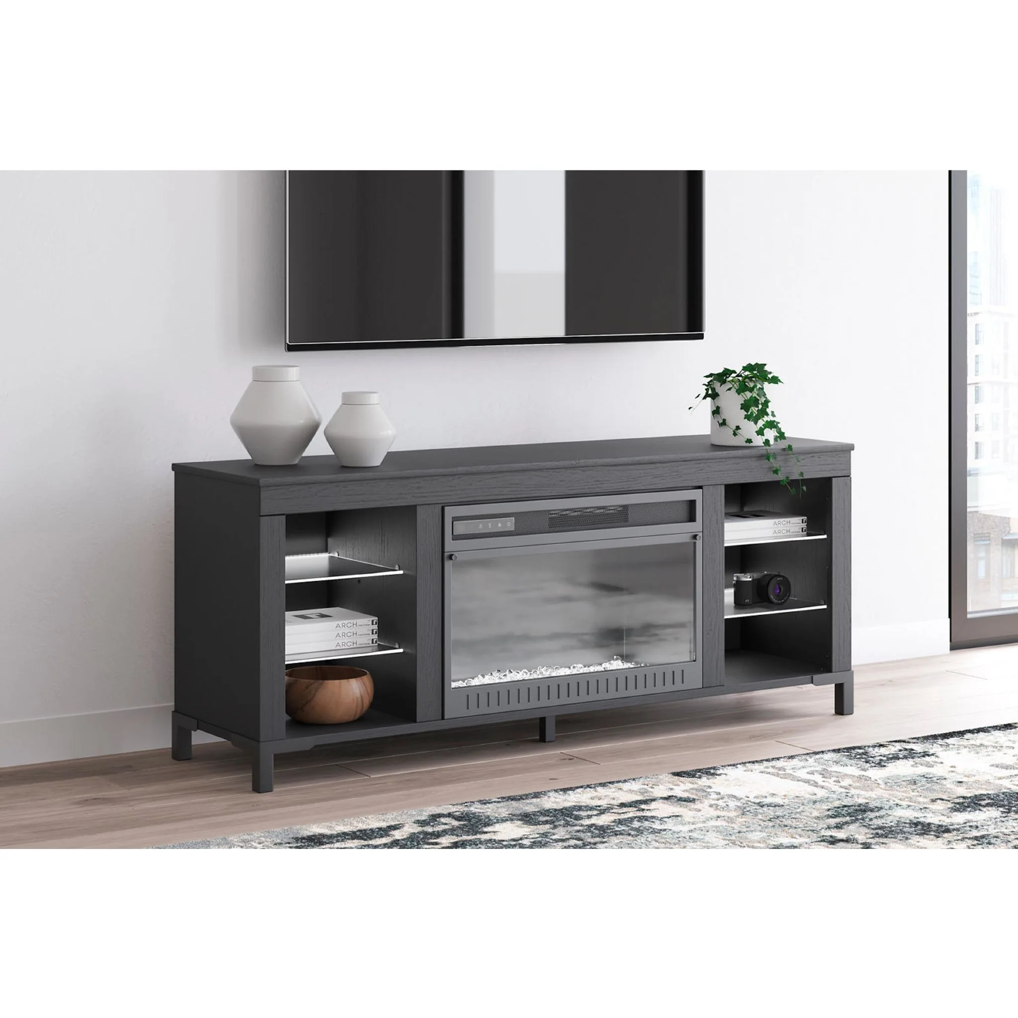 Cayberry TV Stand with Fireplace - Image 4