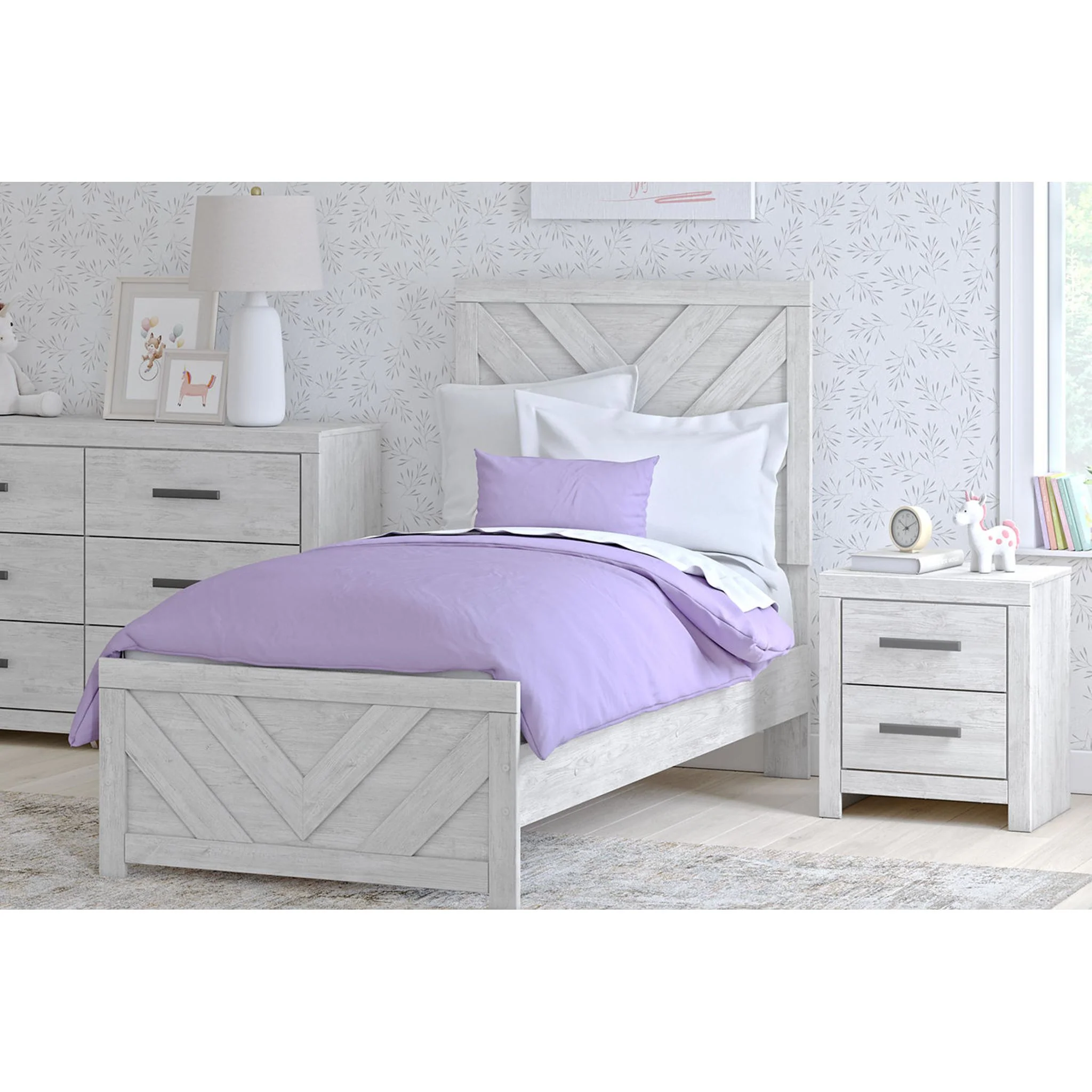 Cayboni 5 Piece Twin Panel Bedroom - Image 23