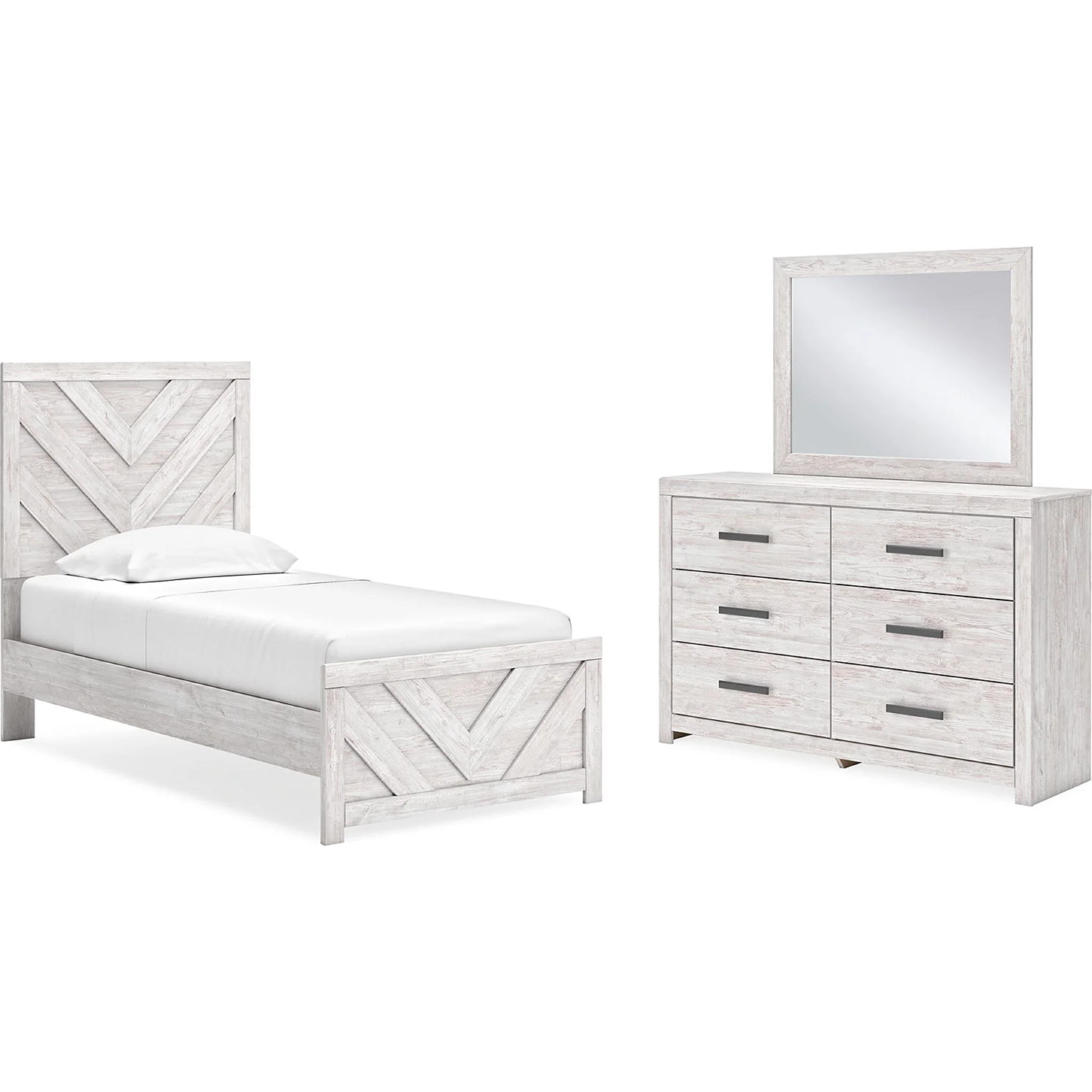 Cayboni 5 Piece Twin Panel Bedroom - Image 3