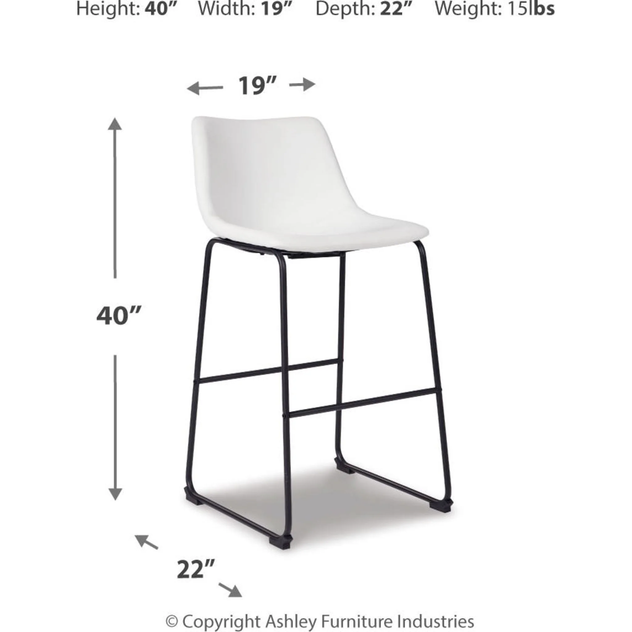 Centiar Bar Height Stool - Image 10